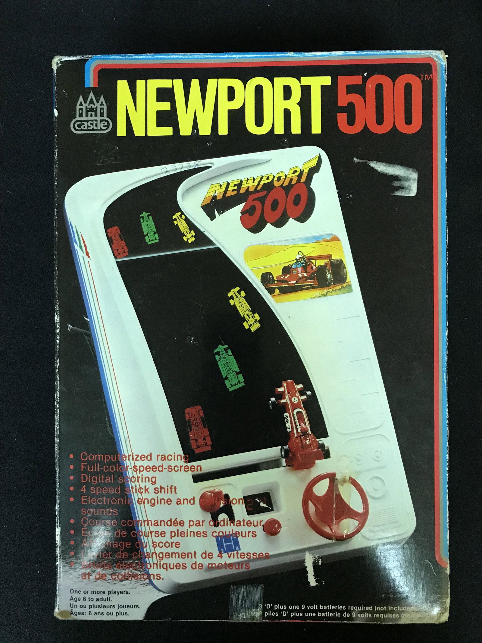 NEWPORT 500 COMPUTERIZED RACING. VINTAGE 80'S TOY GAME BY CASTLE: NEWPORT 500 COMPUTERIZED RACING. VINTAGE 80'S TOY GAME BY CASTLE