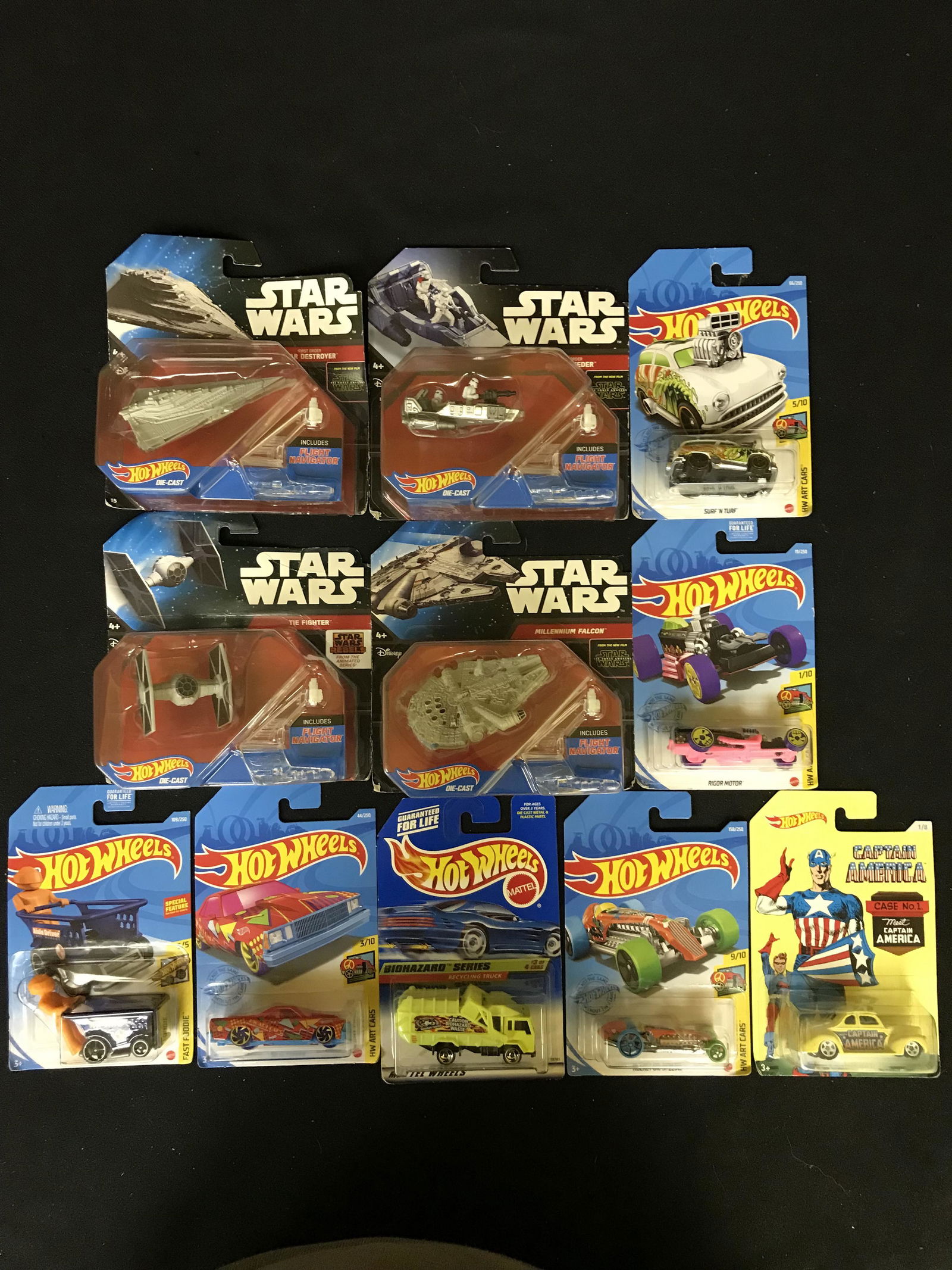 HOT WHEELS CAR LOT NEW (SOME STAR WARS) (1 of 1)
