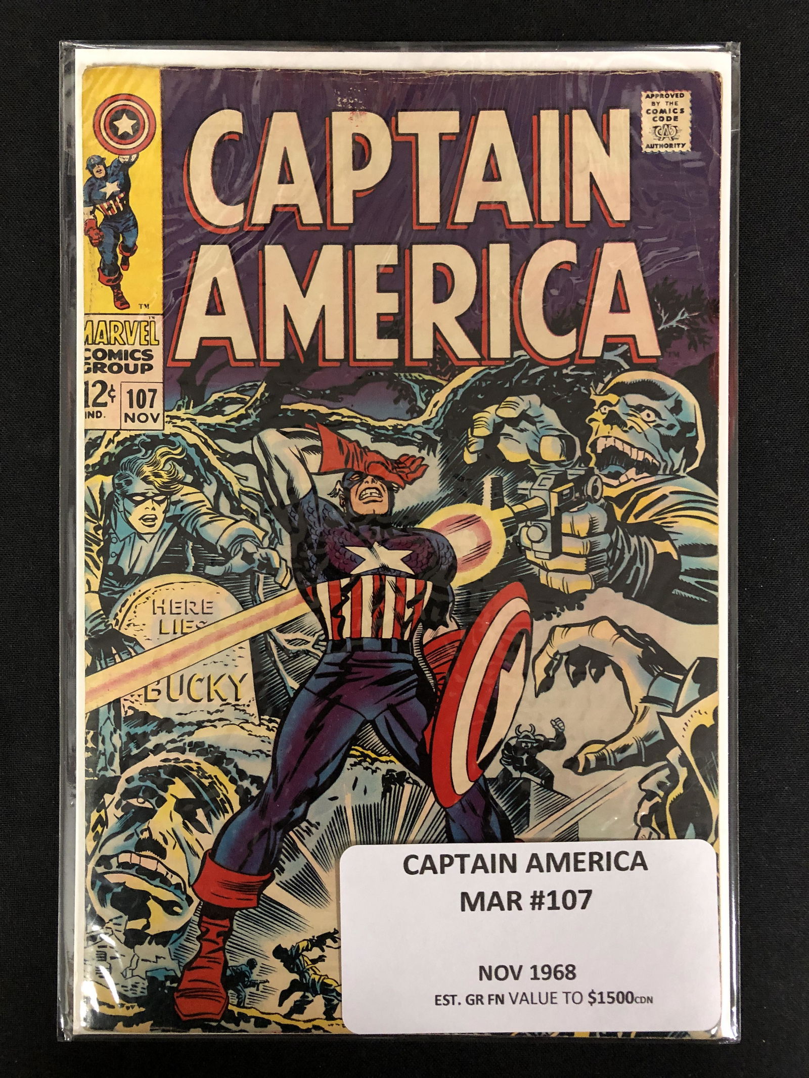 CAPTAIN AMERICA #107 (MARVEL COMICS) (1 of 1)
