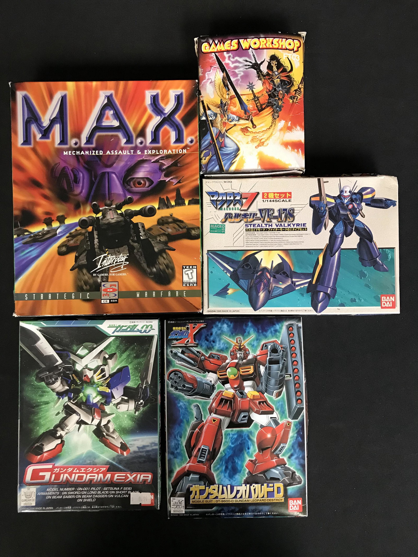 GUNDAM UNBUILT MODELS LOT: GUNDAM UNBUILT MODELS LOT