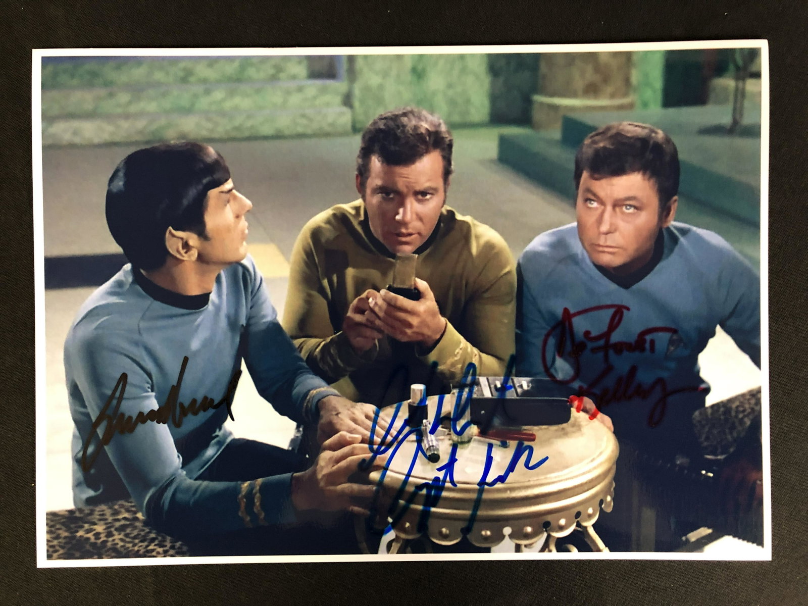 STAR TREK (NEMOY, SHATNER, KELLY) SIGNED 8 X 10 (RA COA): STAR TREK (NEMOY, SHATNER, KELLY) SIGNED 8 X 10 (RA COA)