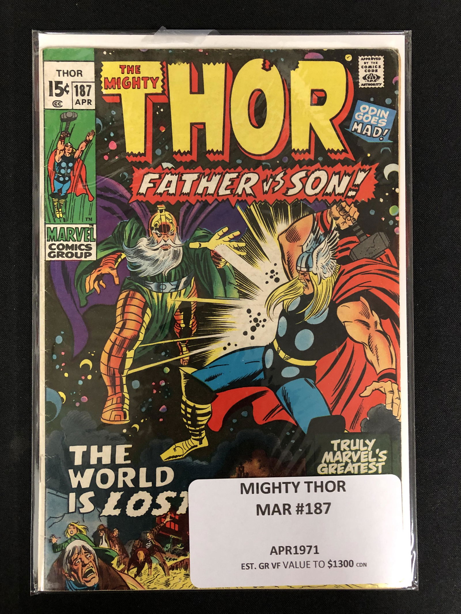 THE MIGHTY THOR #187 (MARVEL COMICS) (1 of 2)