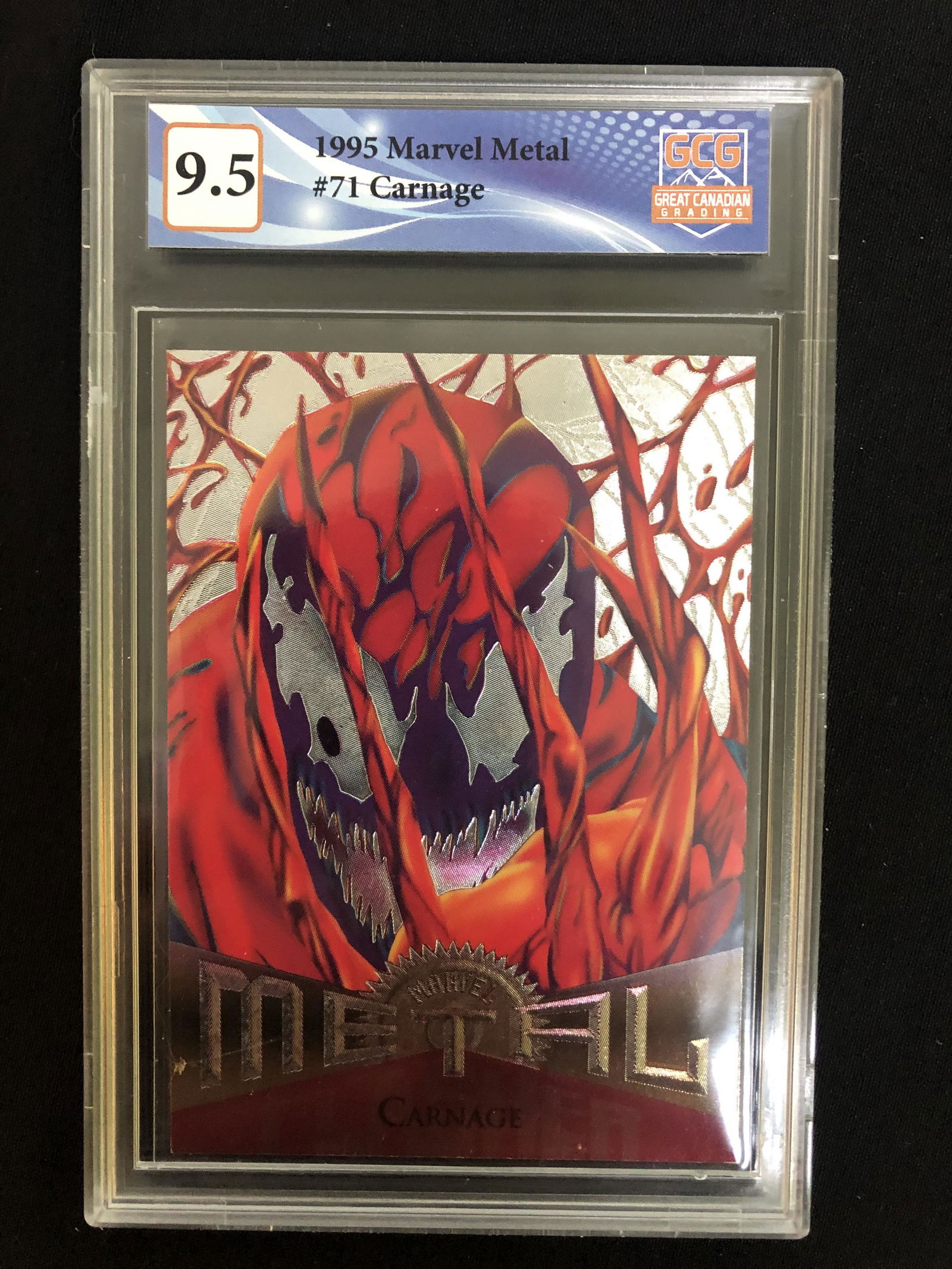 1995 MARVEL METAL #71 CARNAGE (GCG 9.5) (1 of 1)