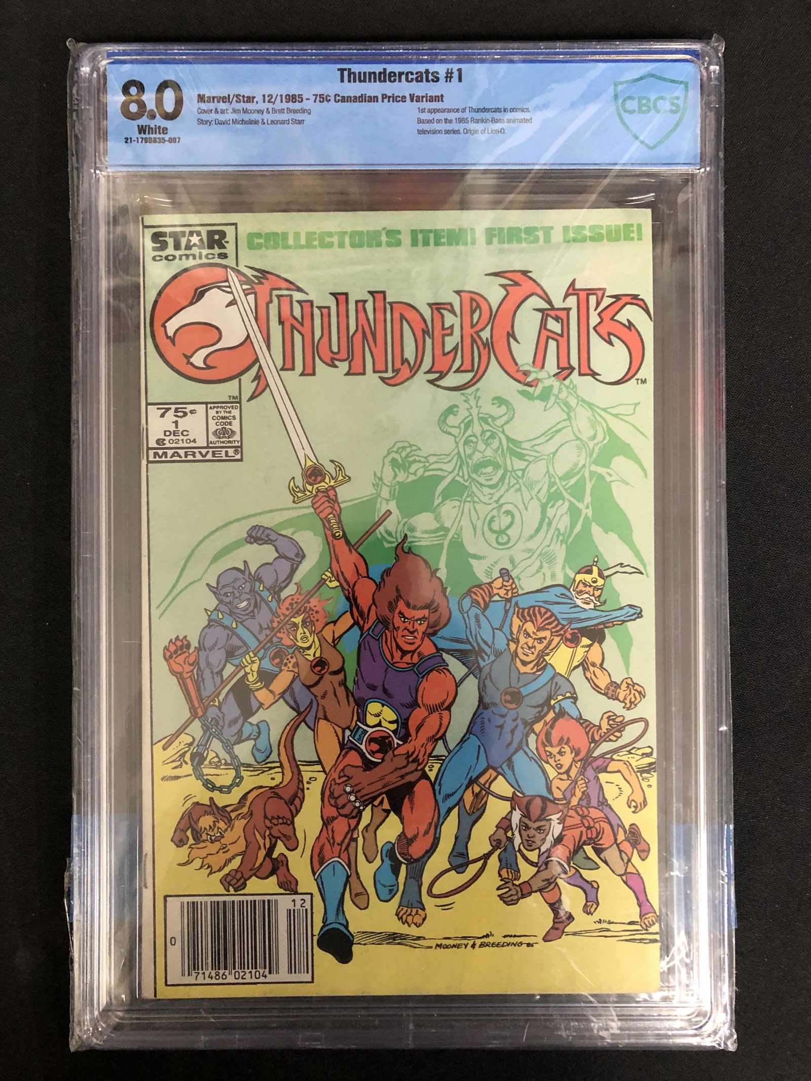 THUNDERCATS #1 CBCS 8.0 (MARVEL COMICS 1985) (1 of 1)