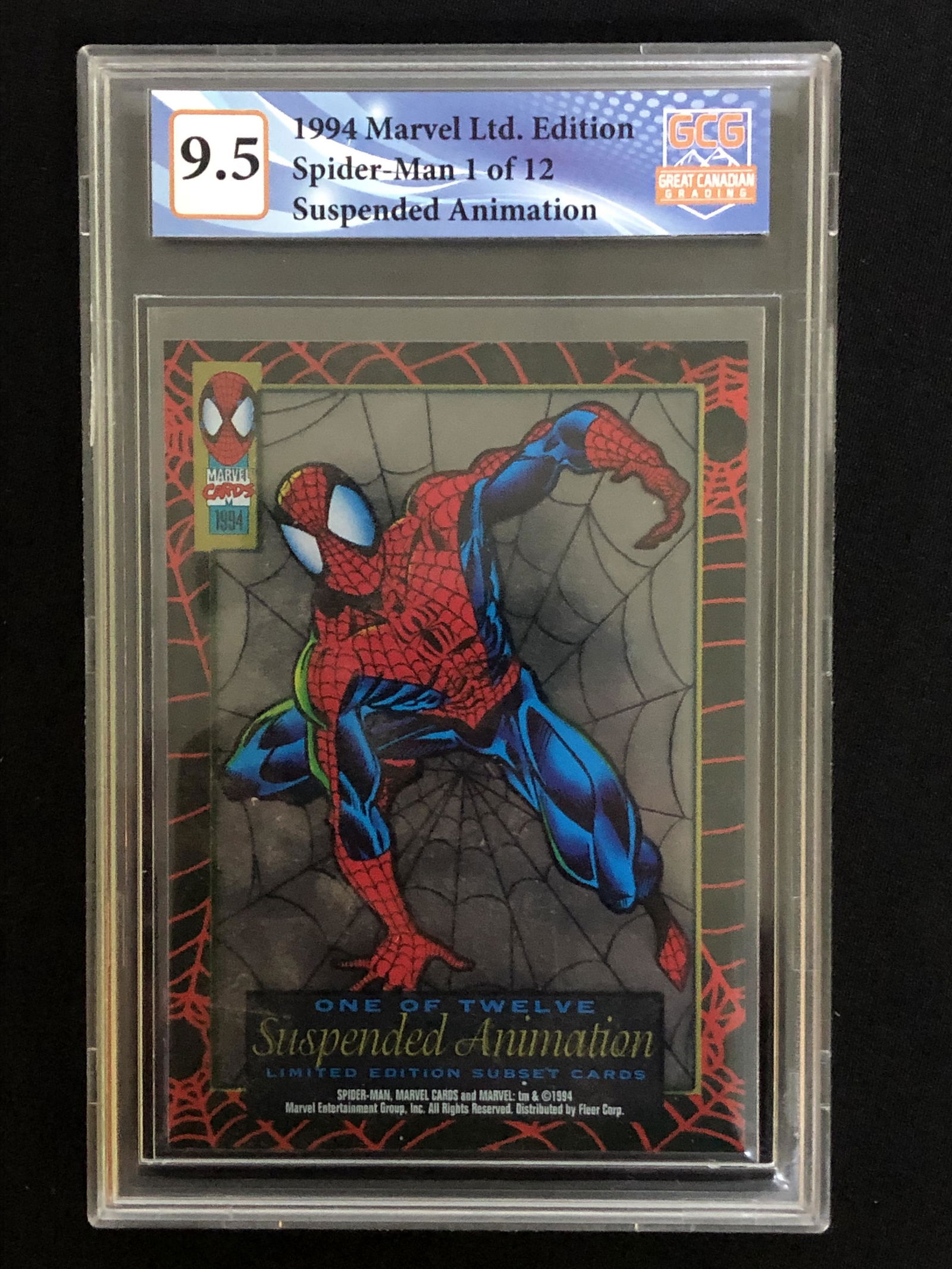 1994 MARVEL LTD. EDITION SPIDER-MAN 1 of 12 SUSPENDED ANIMATION (GCG 9.5) (1 of 1)