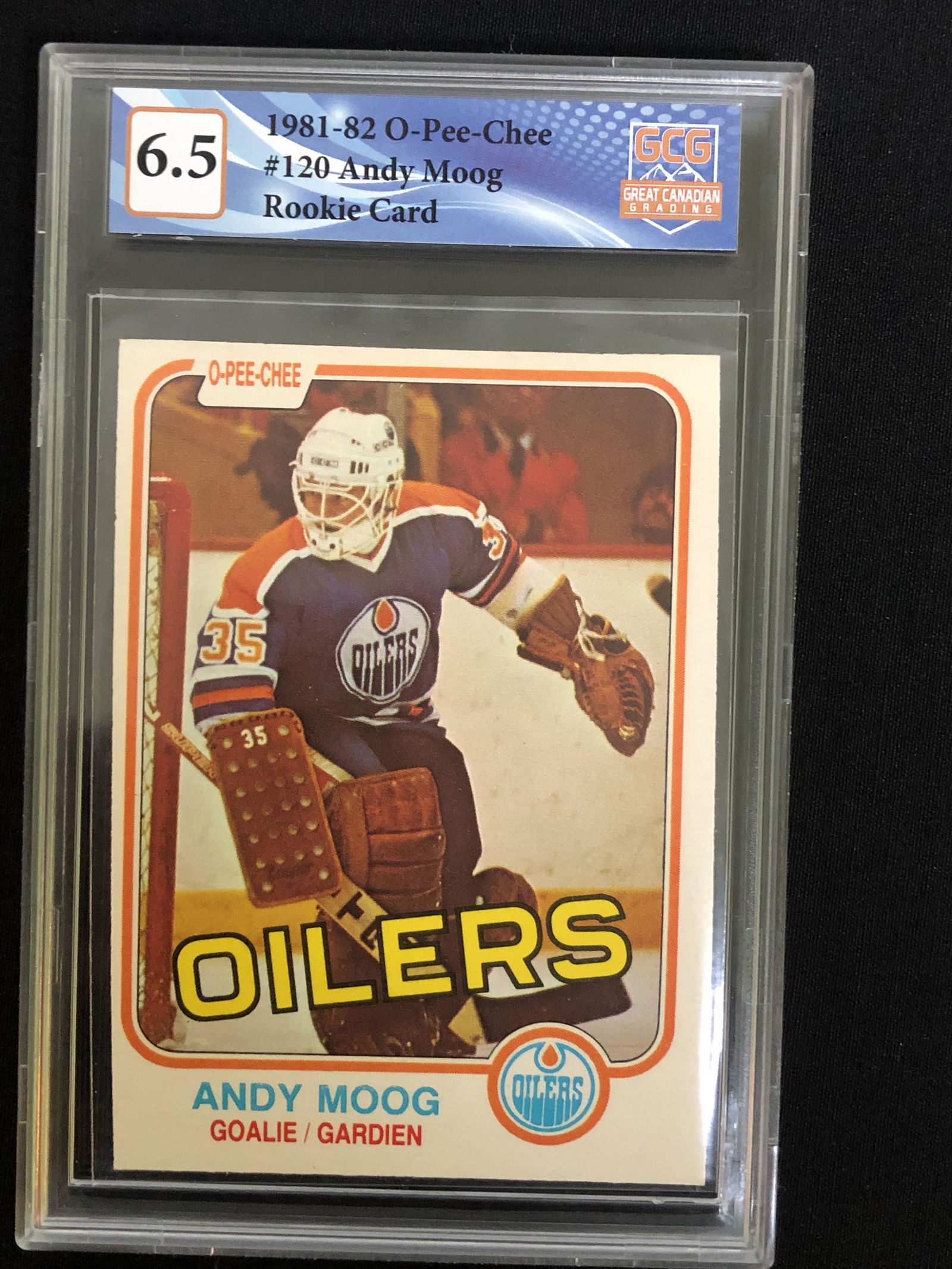 1981-82 O-PEE-CHEE #120 ANDY MOOG RC (GCG 6.5) (1 of 1)