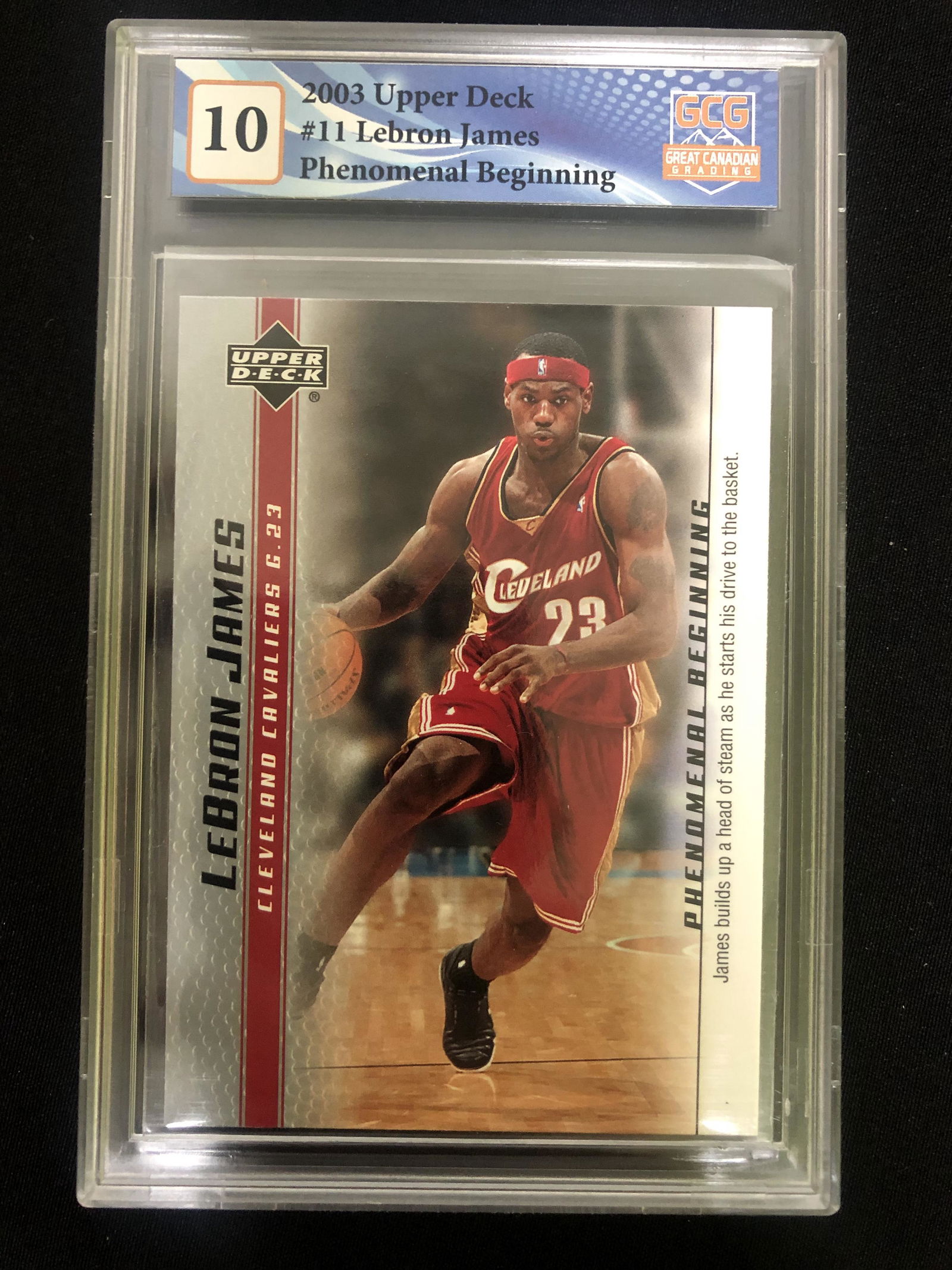 2003 UPPER DECK #11 LEBRON JAMES PHENOMENAL BEGINNING (GCG 10) (1 of 1)