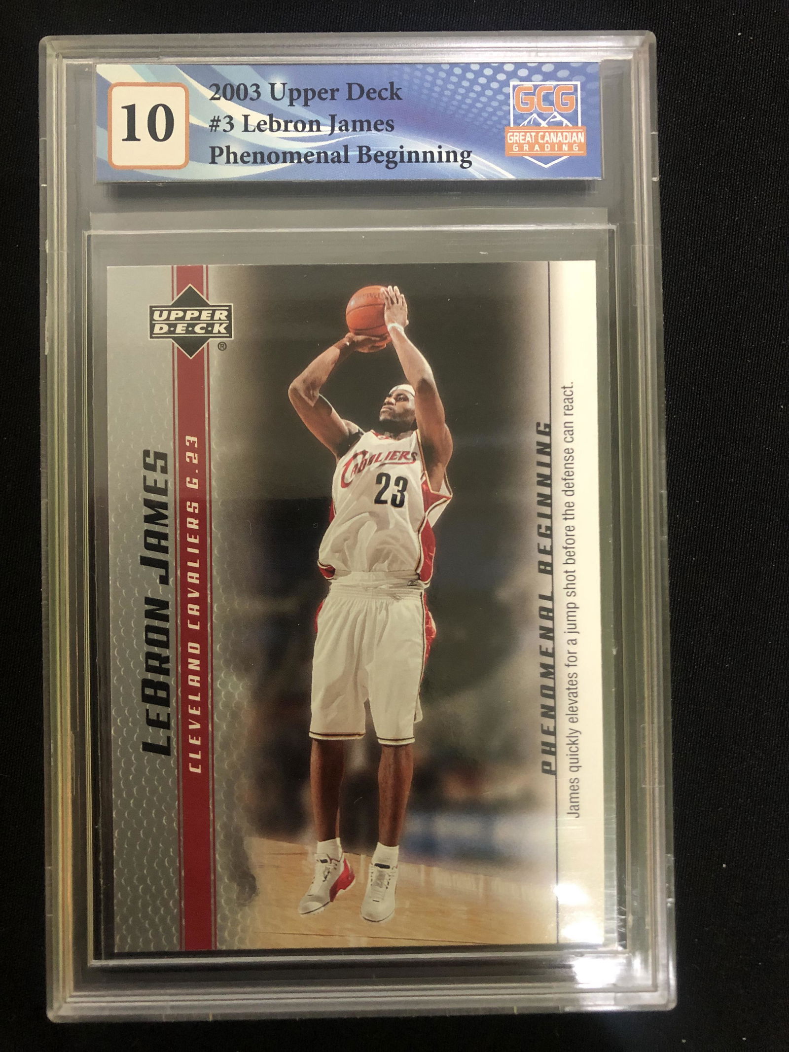 2003 UPPER DECK #3 LEBRON JAMES PHENOMENAL BEGINNING (GCG 10) (1 of 1)