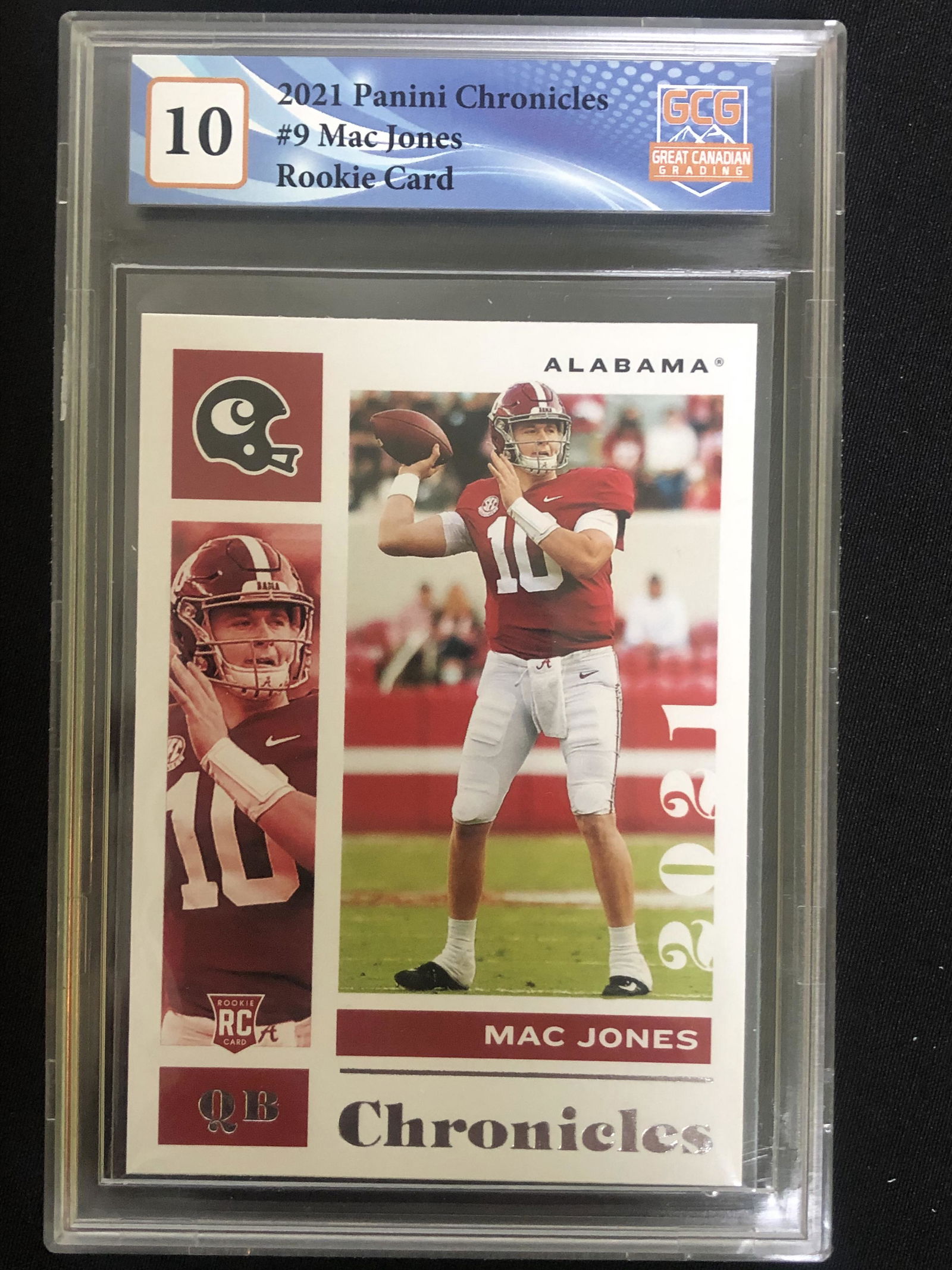 2021 PANINI CHRONICLES NO.9 MAC JONES RC (GCG 10) (1 of 1)