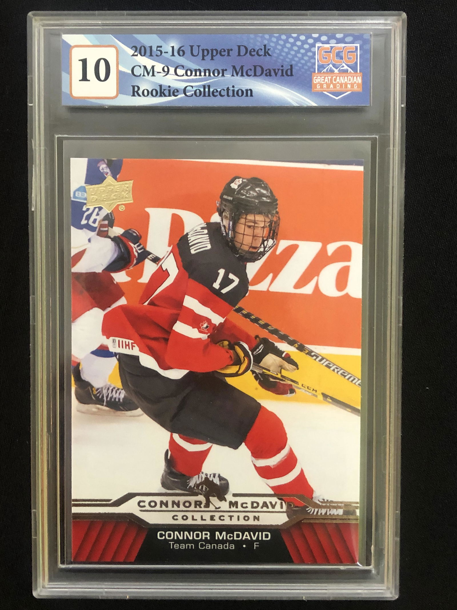 2015-16 UPPER DECK NO.CM-9 CONNOR MCDAVID ROOKIE COLLECTION (GCG 10) (1 of 1)