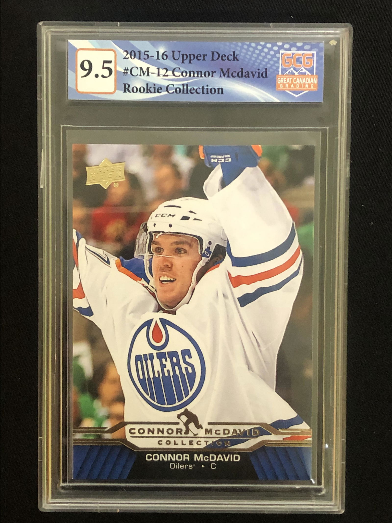 2015-16 UPPER DECK NO.CM-12 CONNOR MCDAVID ROOKIE COLLECTION (GCG 9.5) (1 of 1)