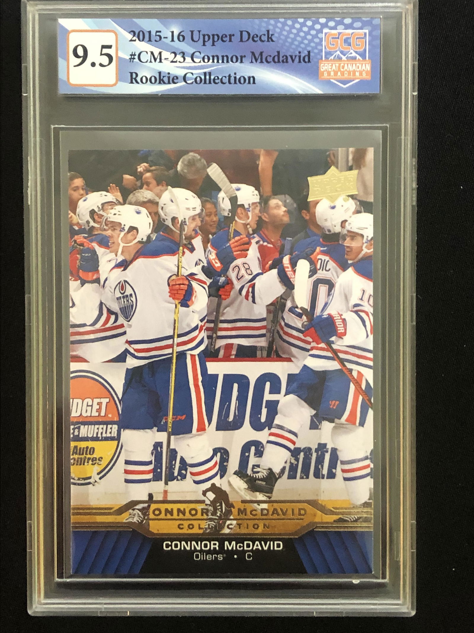 2015-16 UPPER DECK NO.CM-23 CONNOR MCDAVID ROOKIE COLLECTION (GCG 9.5) (1 of 1)