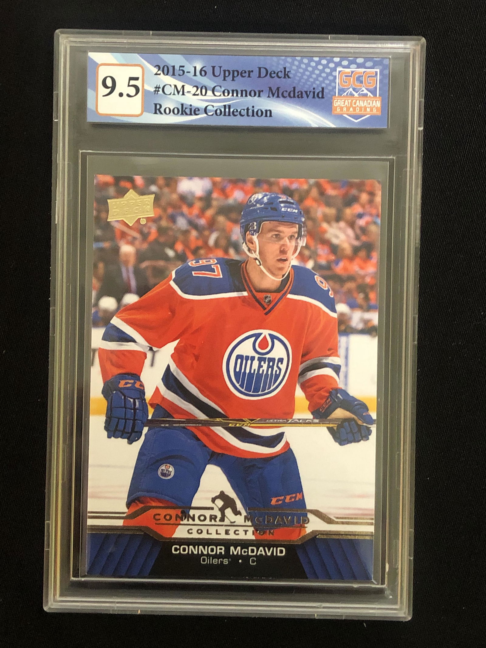 2015-16 UPPER DECK NO.CM-20 CONNOR MCDAVID ROOKIE COLLECTION (GCG 9.5) (1 of 1)