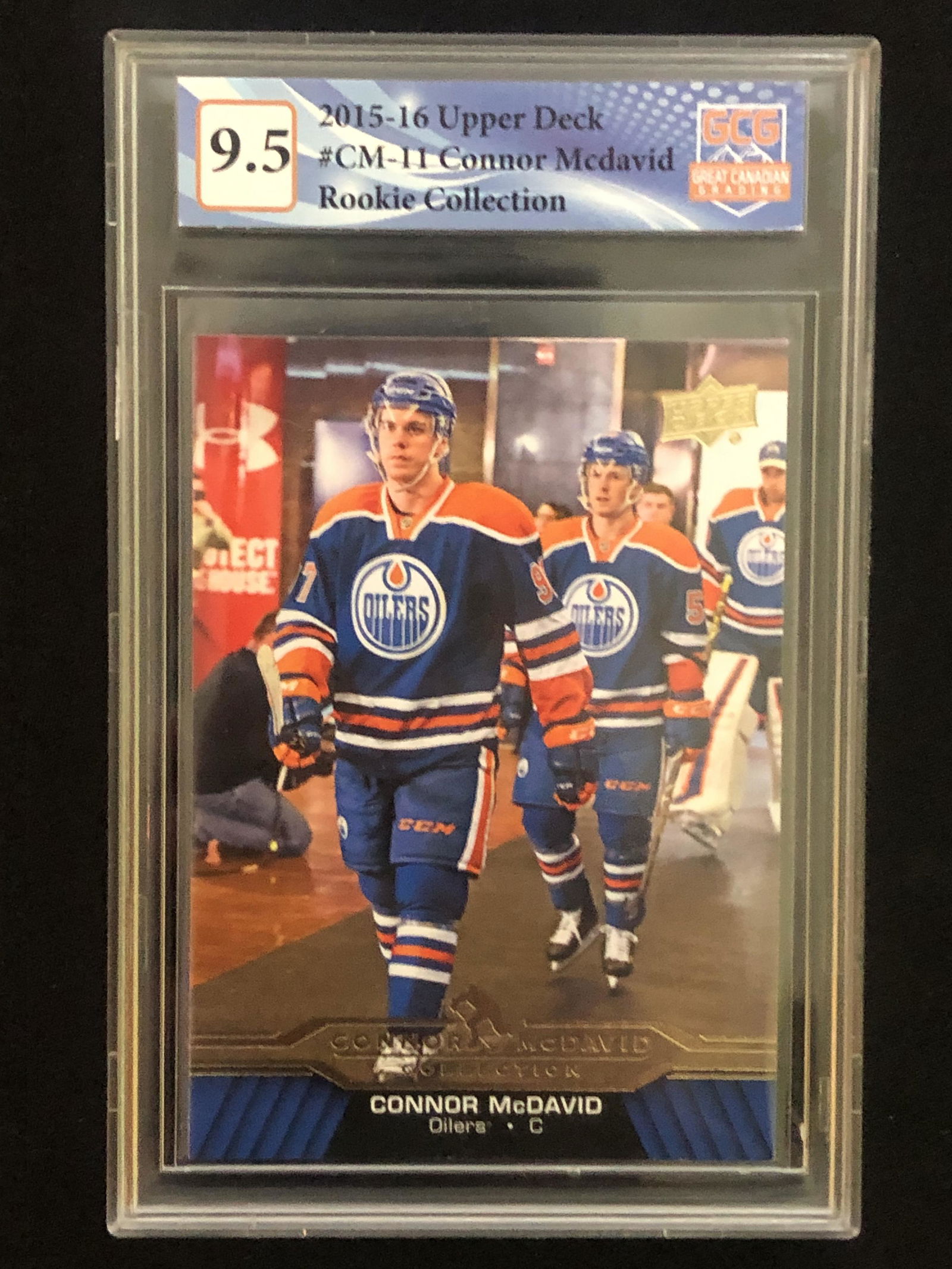 2015-16 UPPER DECK NO.CM-11 CONNOR MCDAVID ROOKIE COLLECTION (GCG 9.5) (1 of 1)