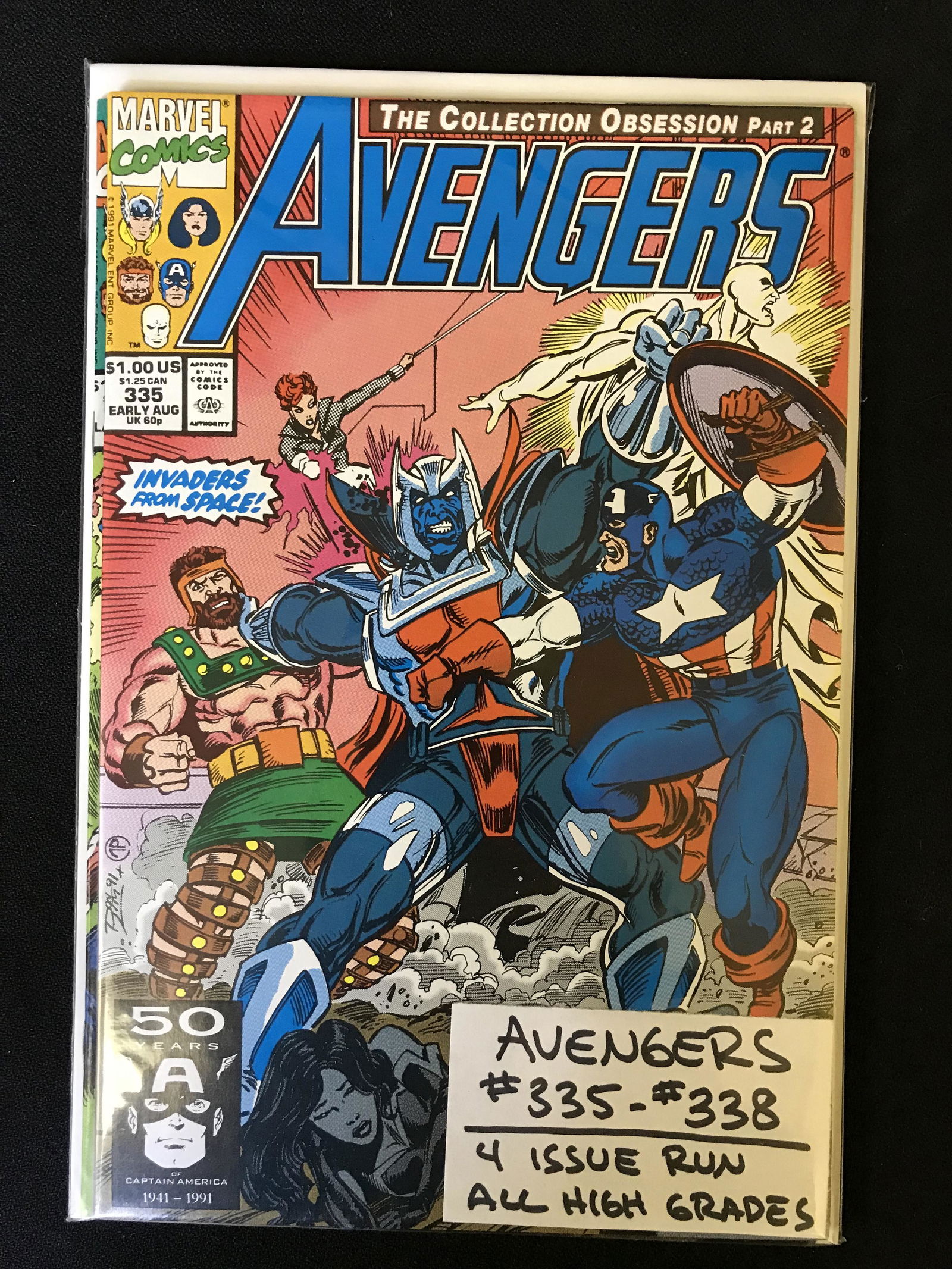 AVENGERS NO.335-338 (MARVEL COMICS) 4 Issue Run! (1 of 1)