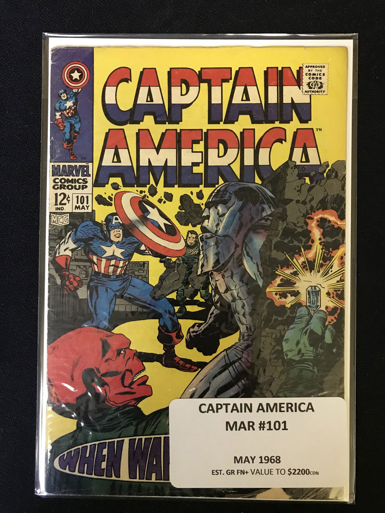 CAPTAIN AMERICA NO.101 (MARVEL COMICS 1968) (1 of 1)