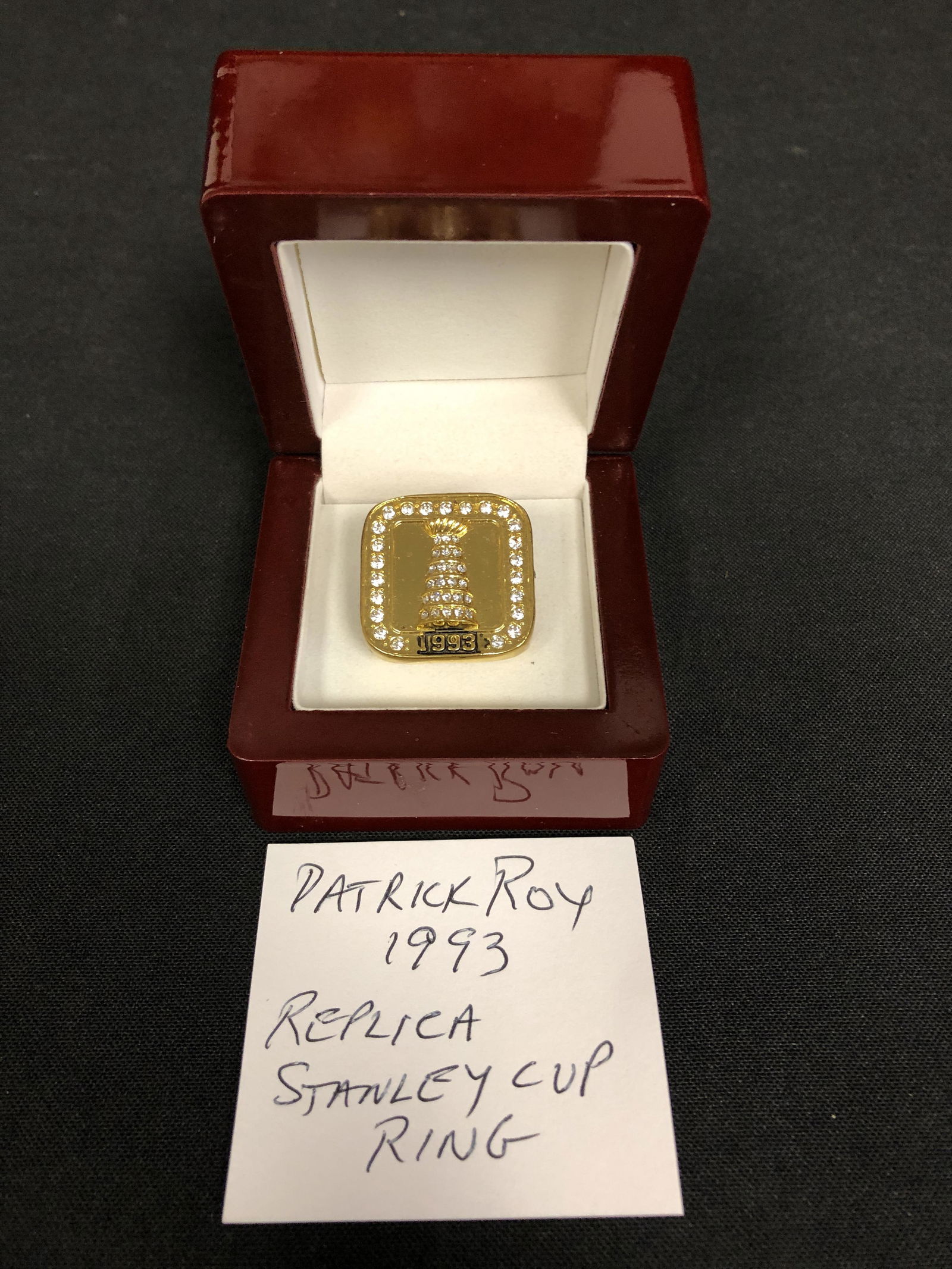 AAA REPLICA 1993 MONTREAL CANADIANS PATRICK ROY STANLEY CUP RING (1 of 4)