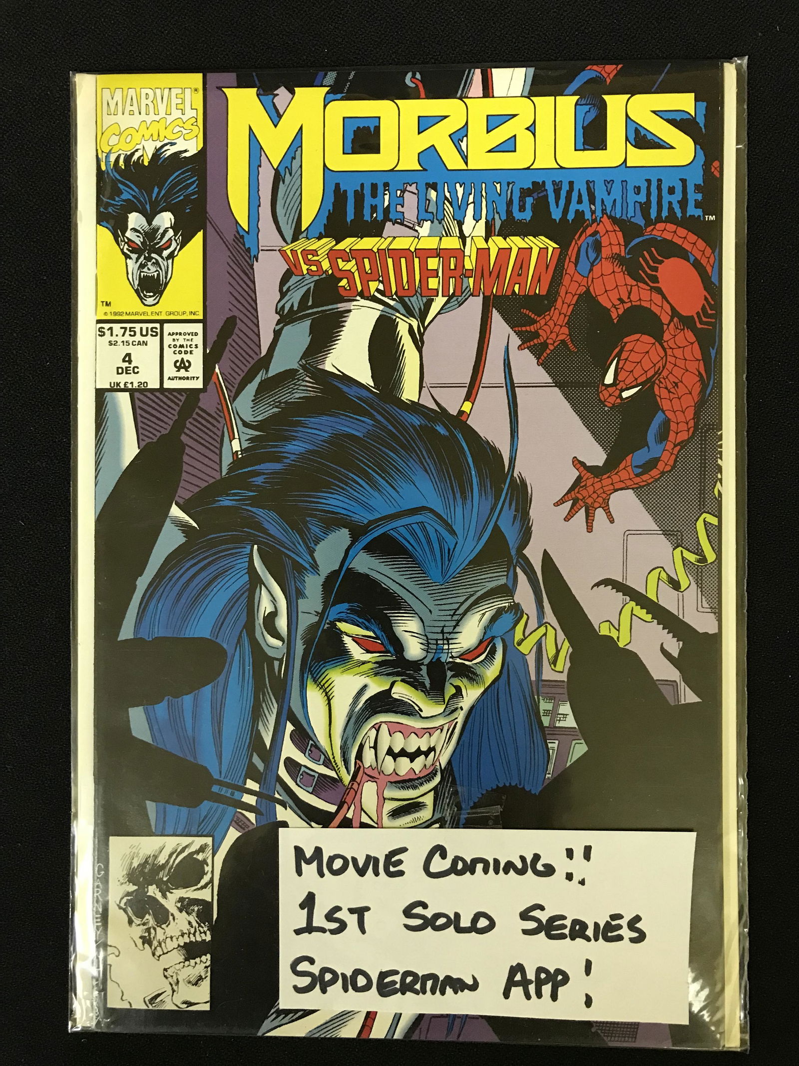 MORBIUS THE LIVING VAMPIRE vs. SPIDER-MAN NO.4 (MARVEL COMICS) (1 of 1)