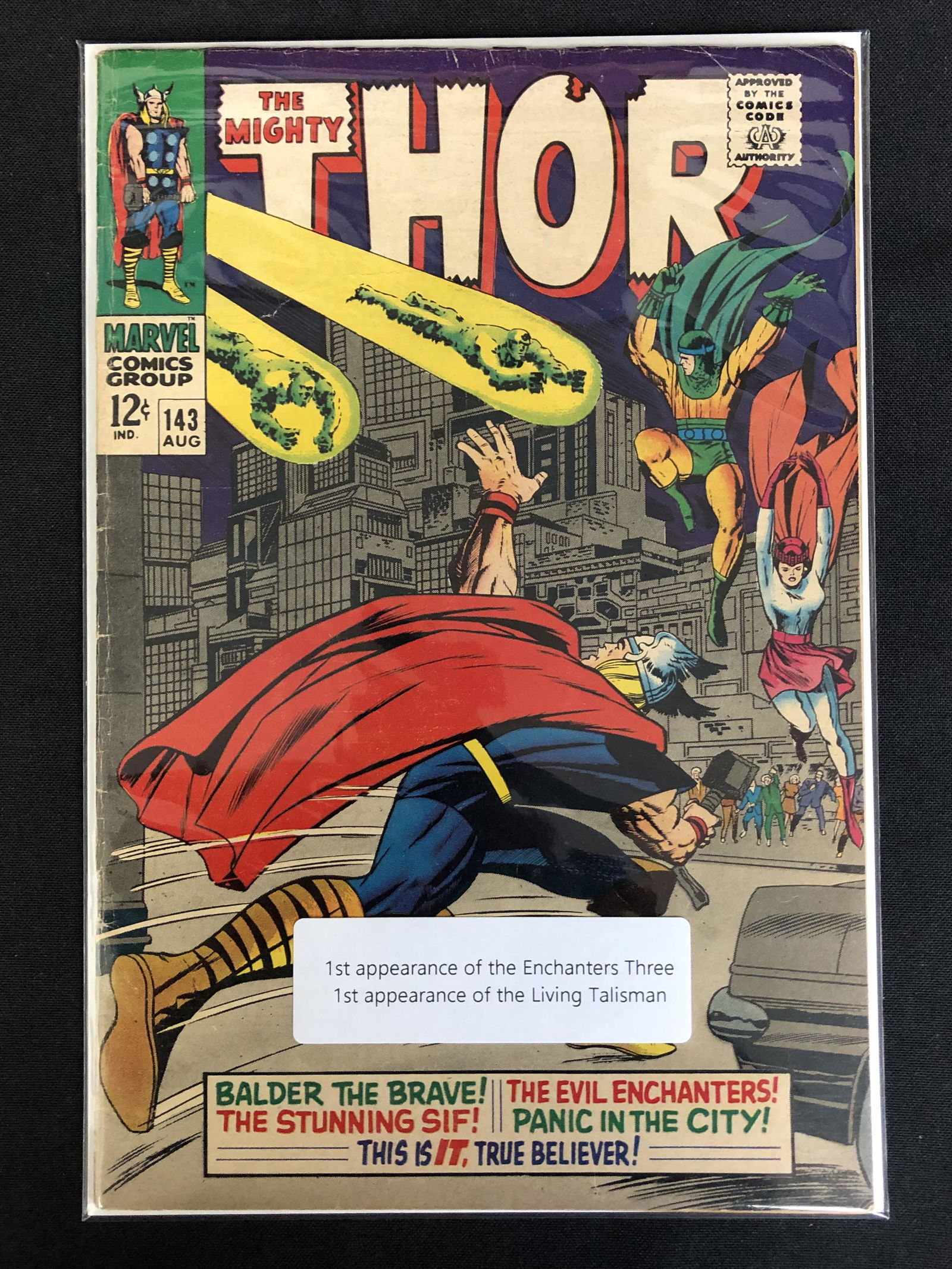 THE MIGHTY THOR #143 (MARVEL COMICS) (1 of 1)
