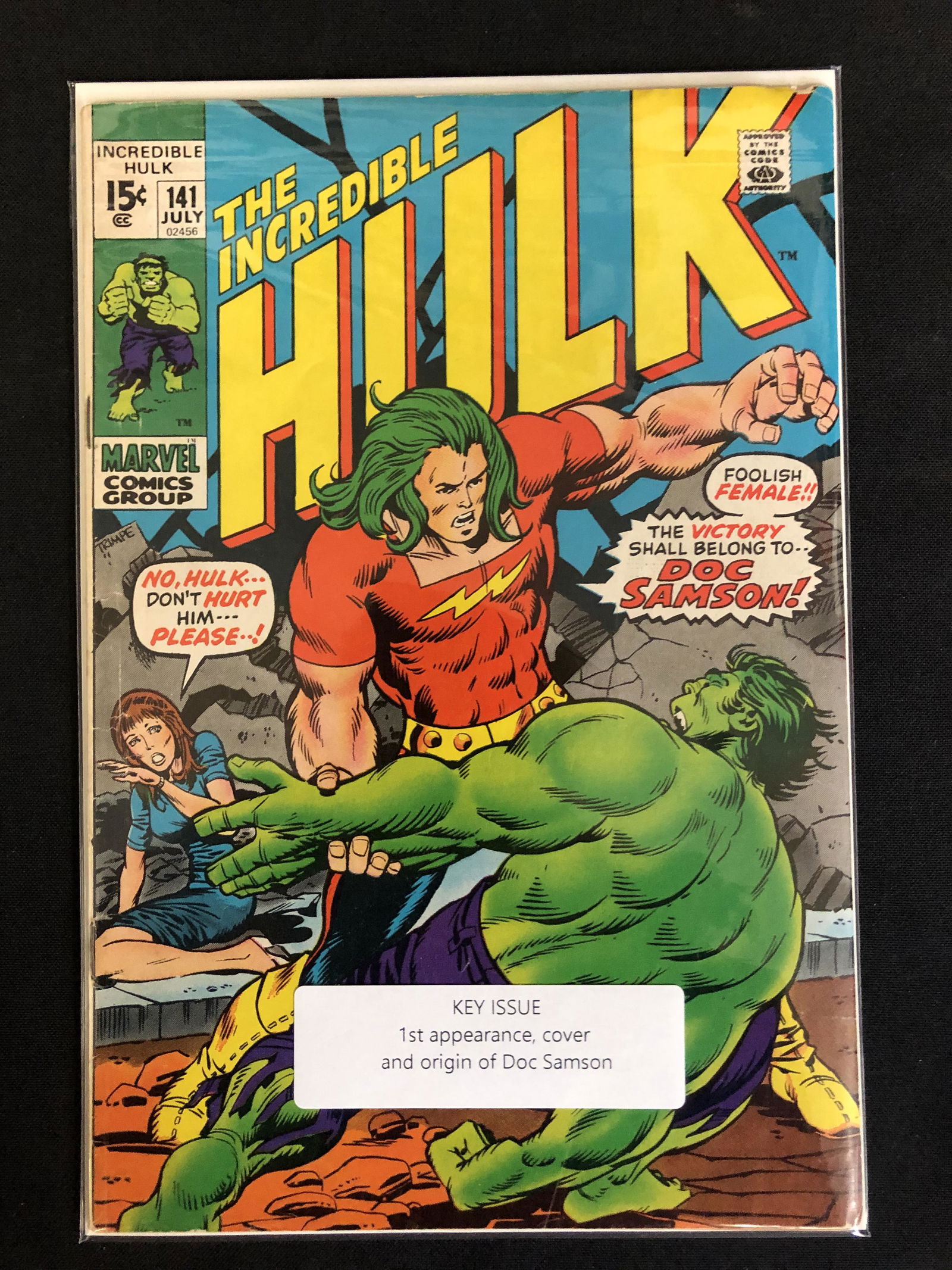 THE INCREDIBLE HULK #141 (MARVEL COMICS) (1 of 1)