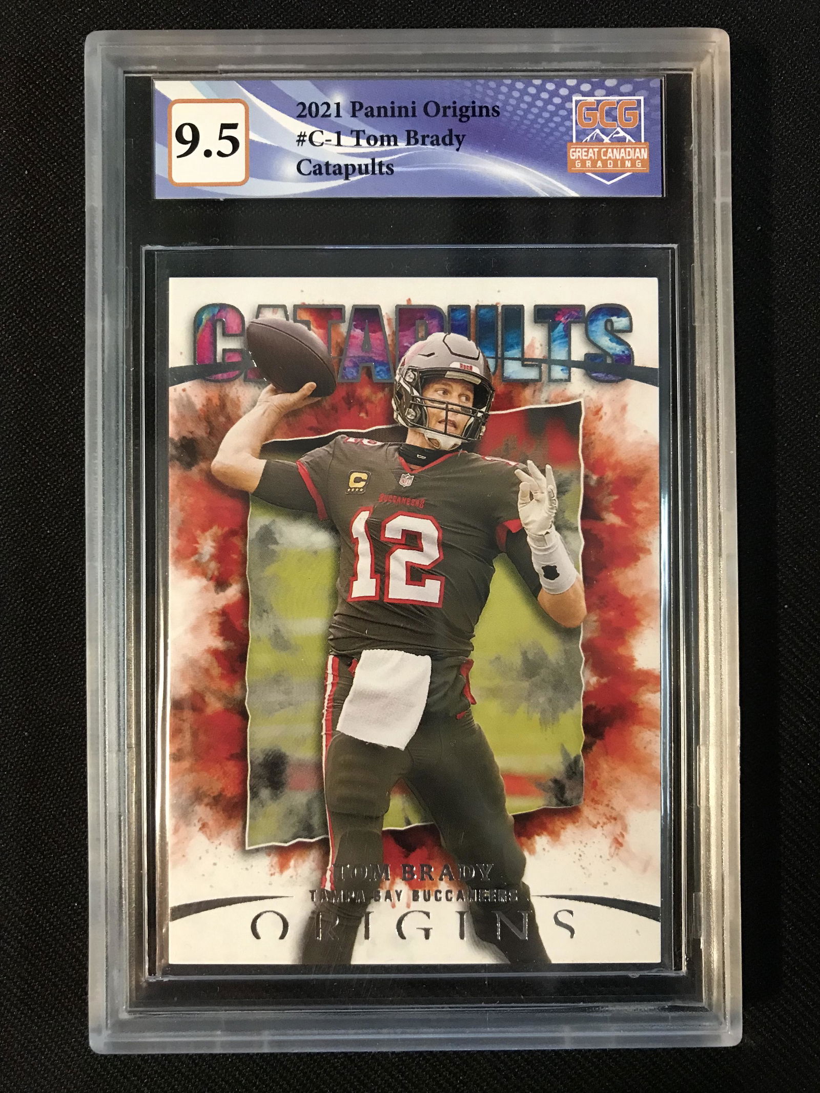 2021 PANINI ORIGINS NO.C-1 TOM BRADY CATAPULTS (CGC 9.5) (1 of 2)