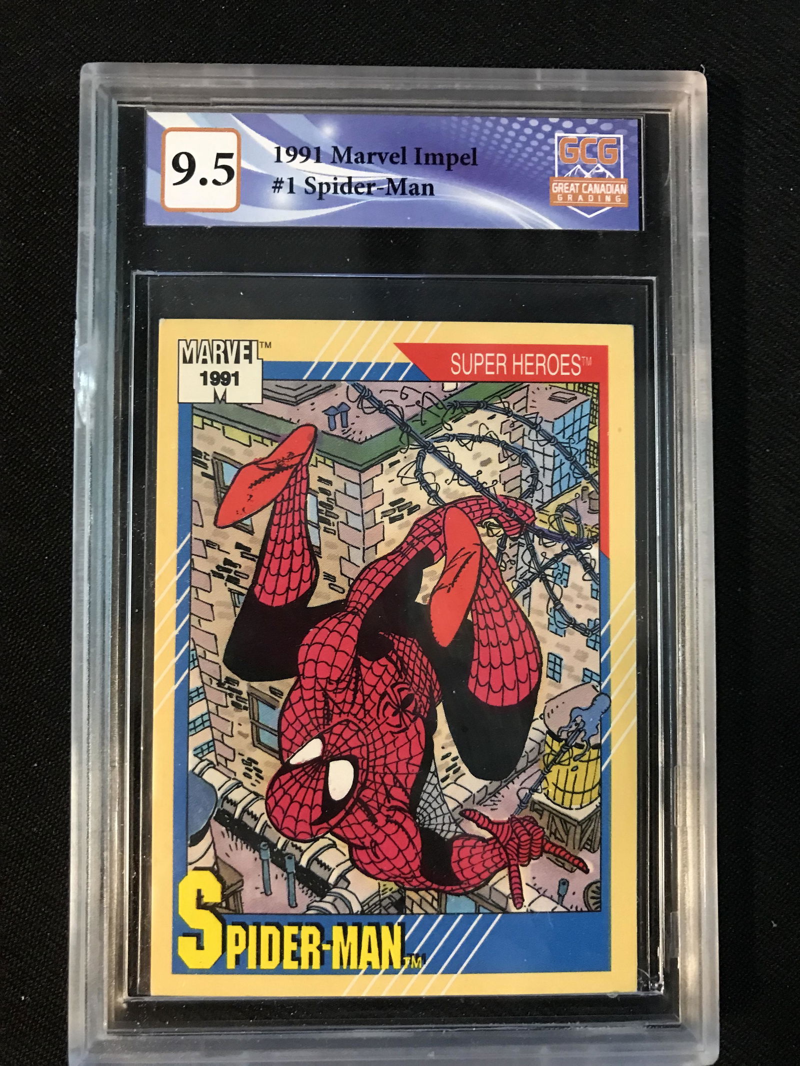 1991 MARVEL IMPEL #1 SPIDER-MAN (GCG 9.5) (1 of 1)