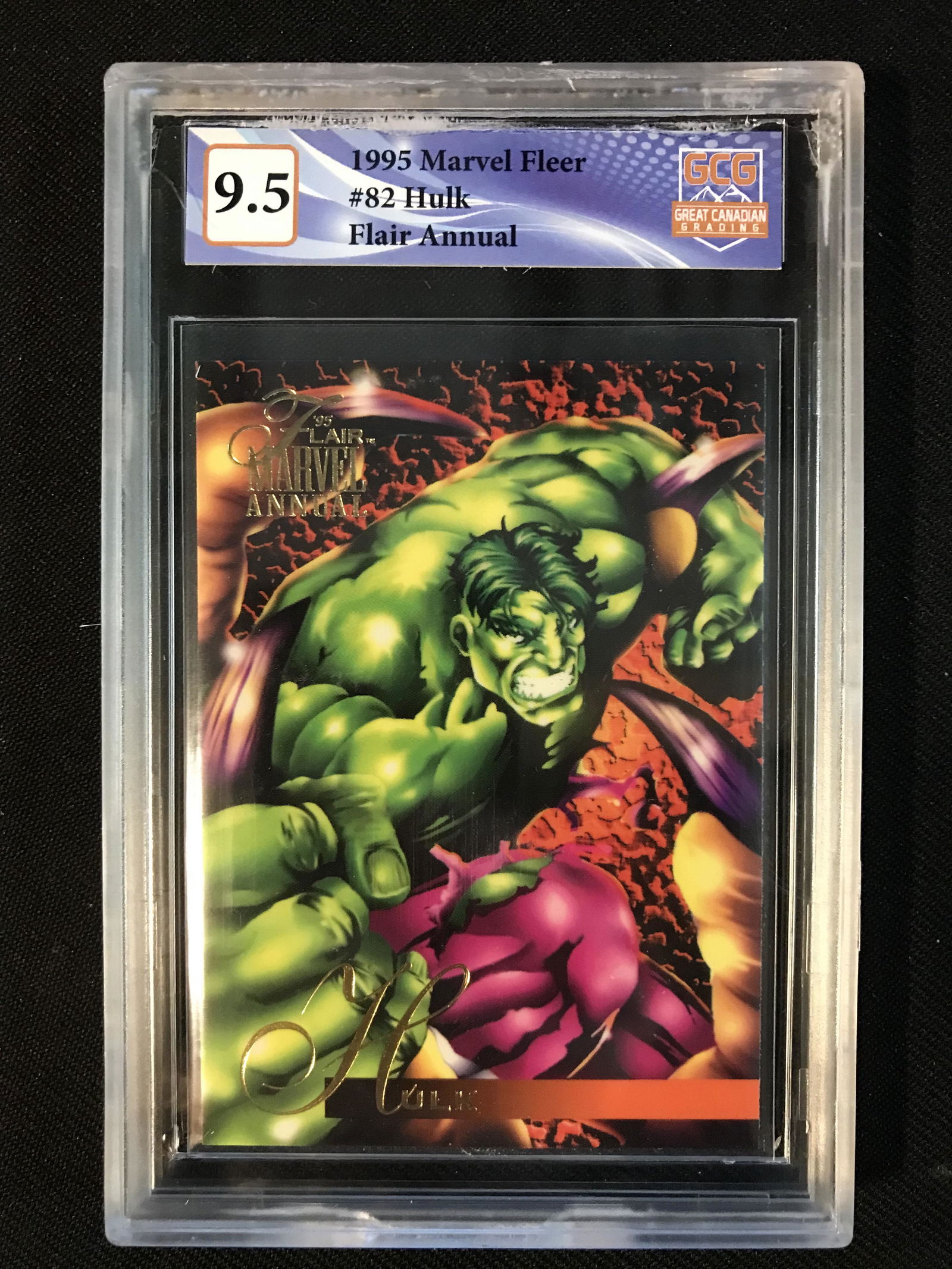 1995 MARVEL FLEER #82 HULK FLAIR ANNUAL (GCG 9.5) (1 of 1)