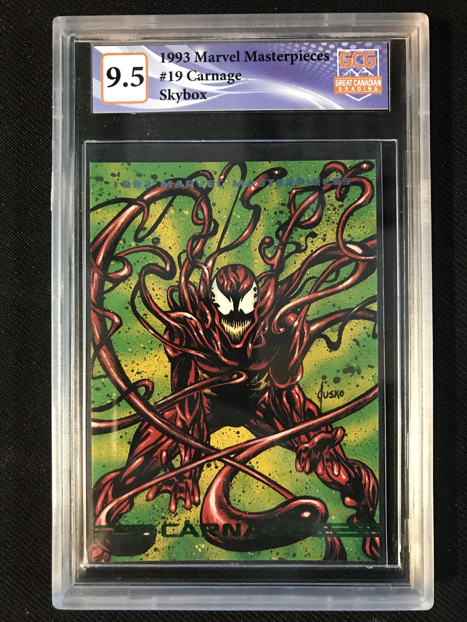 1993 MARVEL MASTERPIECES #19 CARNAGE SKYBOX (GCG 9.5) (1 of 1)