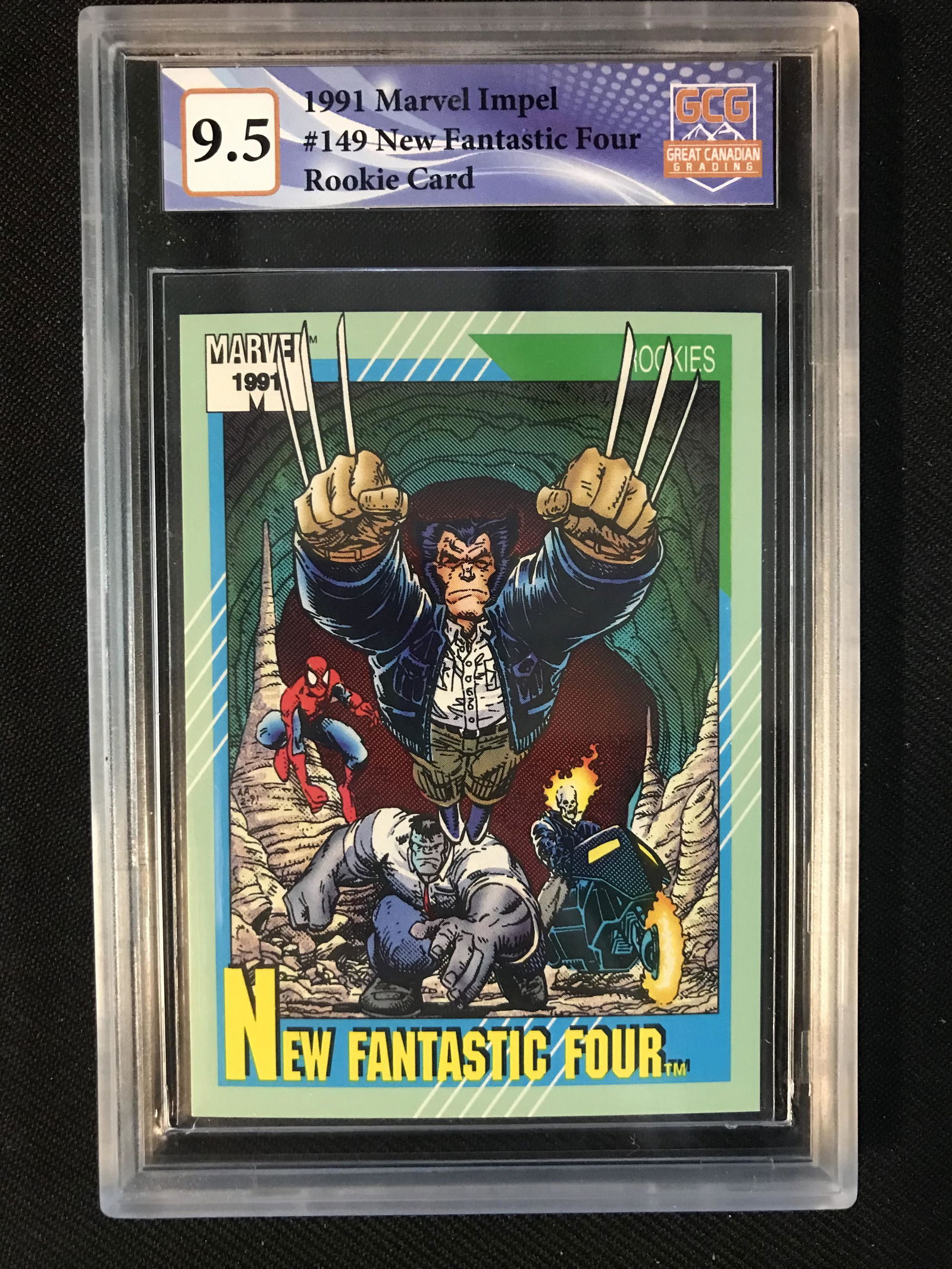 1991 MARVEL IMPEL NEW FANTASTIC FOUR ROOKIE CARD (GCG 9.5) (1 of 1)