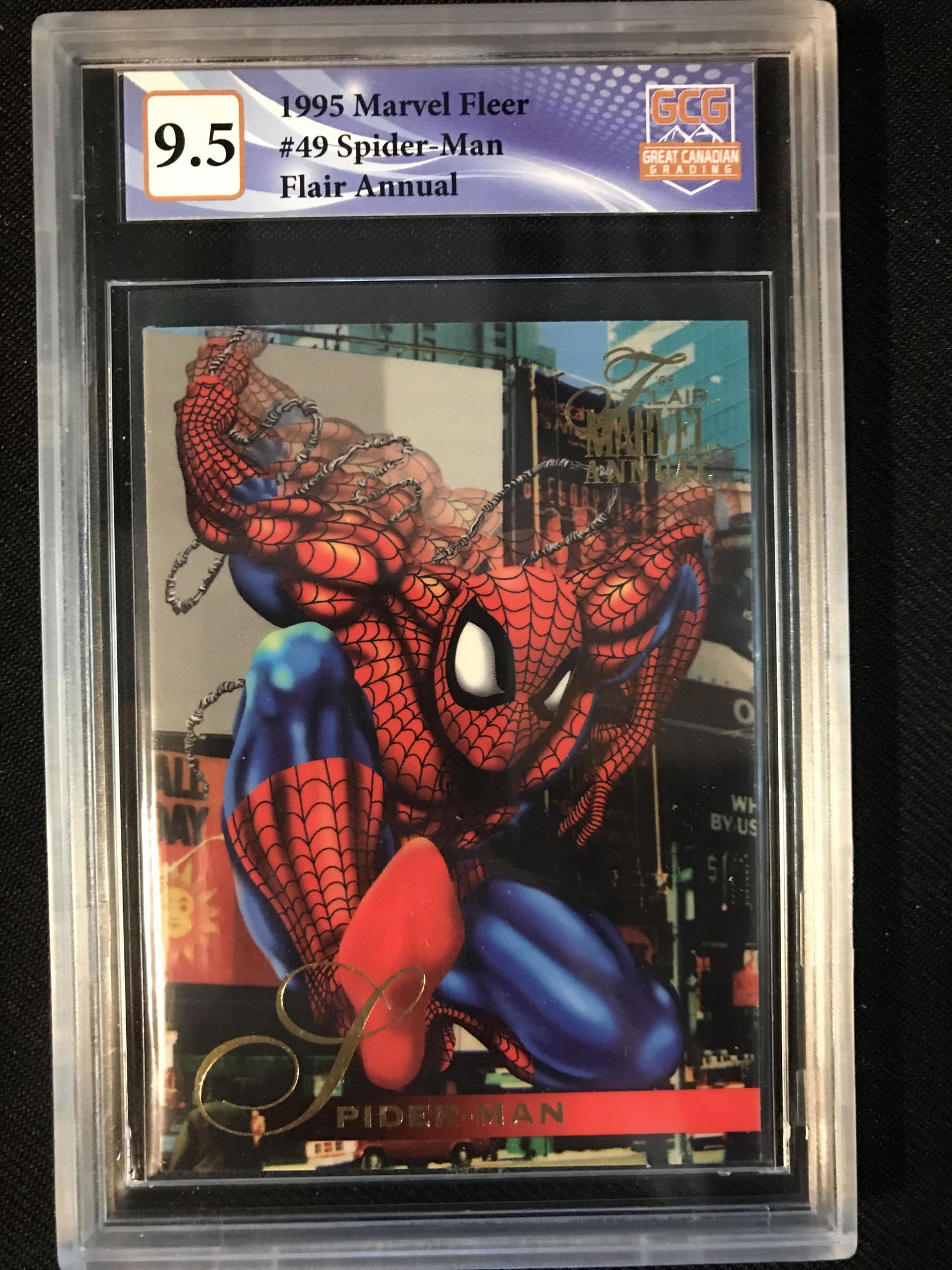1995 MARVEL FLEER SPIDER-MAN FLAIR ANNUAL (GCG 9.5) (1 of 1)
