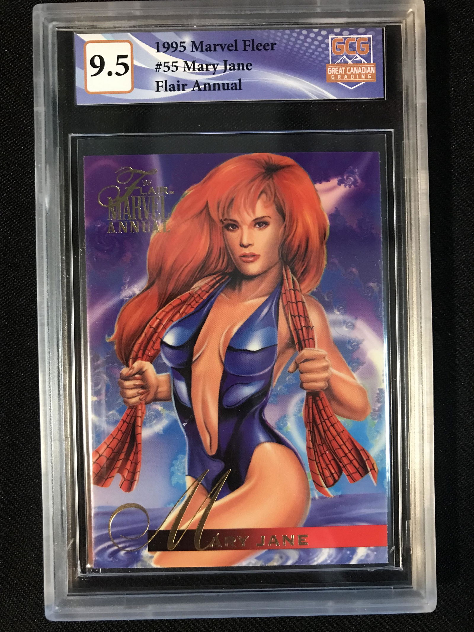 1995 MARVEL FLEER NO.55 MARY JANE FLAIR ANNUAL (GCG 9.5) (1 of 1)