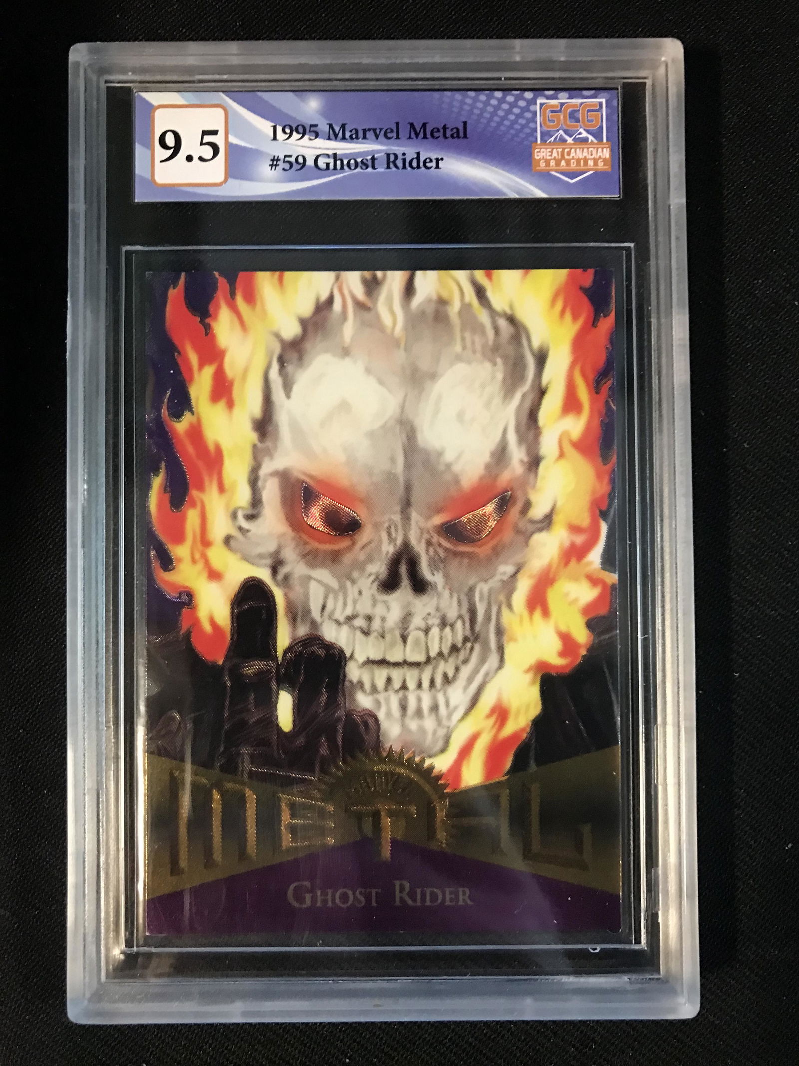1995 MARVEL METAL GHOST RIDER (GCG 9.5) (1 of 1)
