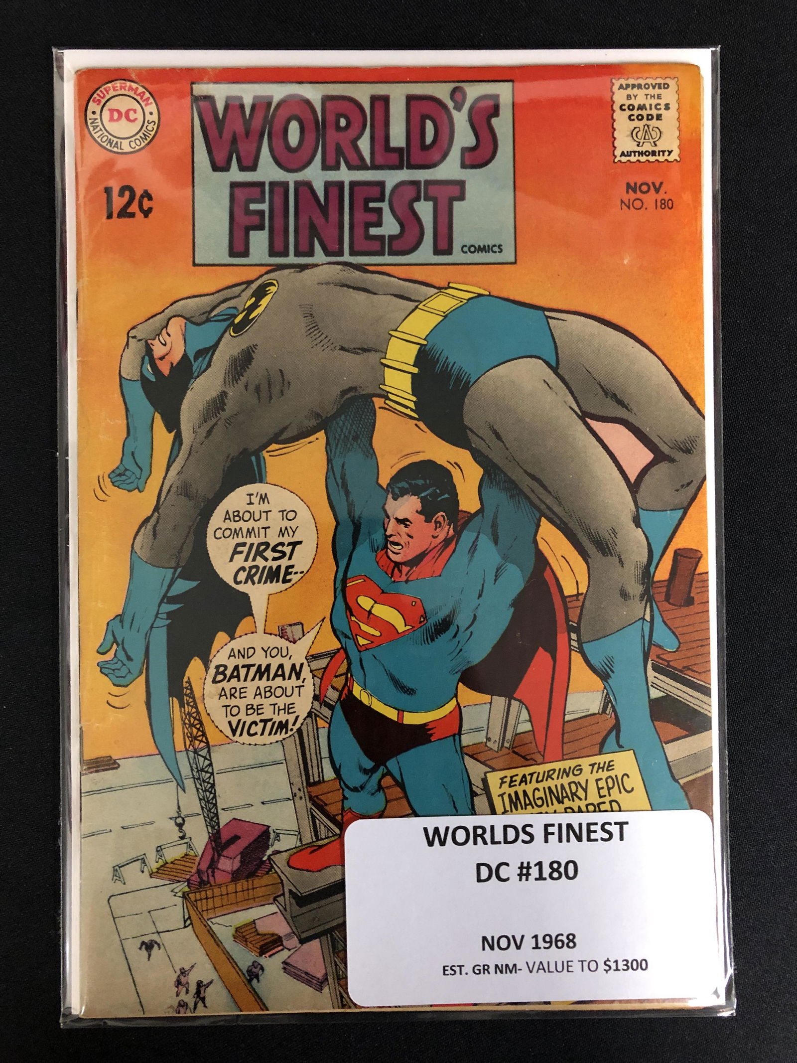 DC COMICS WORLDS FINEST NO.180 (1 of 1)