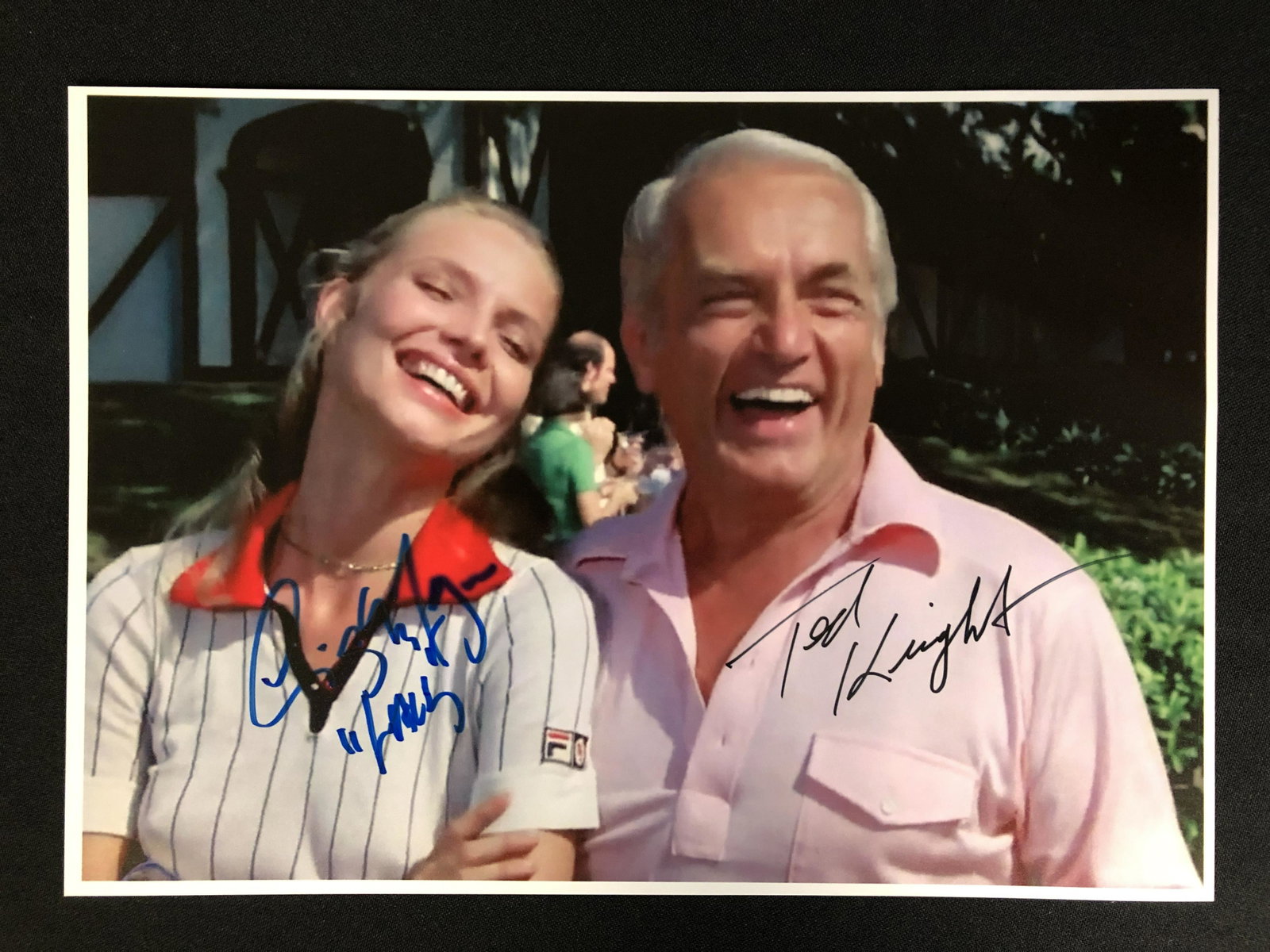 CINDY MORGAN AND TED KNOGHT SIGNED CADDYSHACK 8 X 10 (RA COA): CINDY MORGAN AND TED KNOGHT SIGNED CADDYSHACK 8 X 10 (RA COA)
