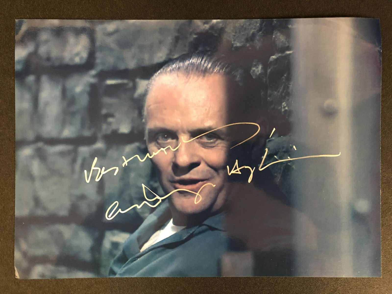 ANTHONY HOPKINS SIGNED SILENCE OF THE LAMBS 8 X 10 (RA COA) (1 of 3)