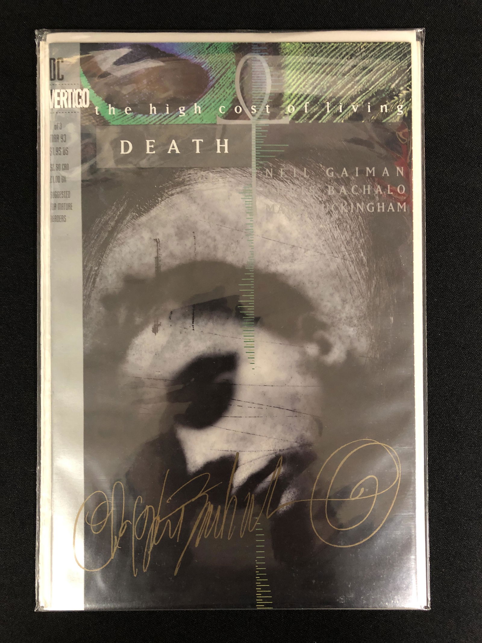 DC COMICS VERTIGO NO.1  DEATH SIGNED BY CHRIS CACHALO (1 of 1)
