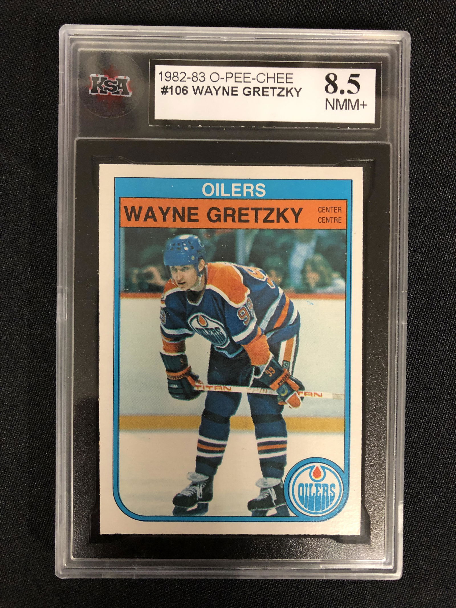 1982-83 OPC NO.106 WAYNE GRETZKY (KSA 8.5) (1 of 2)