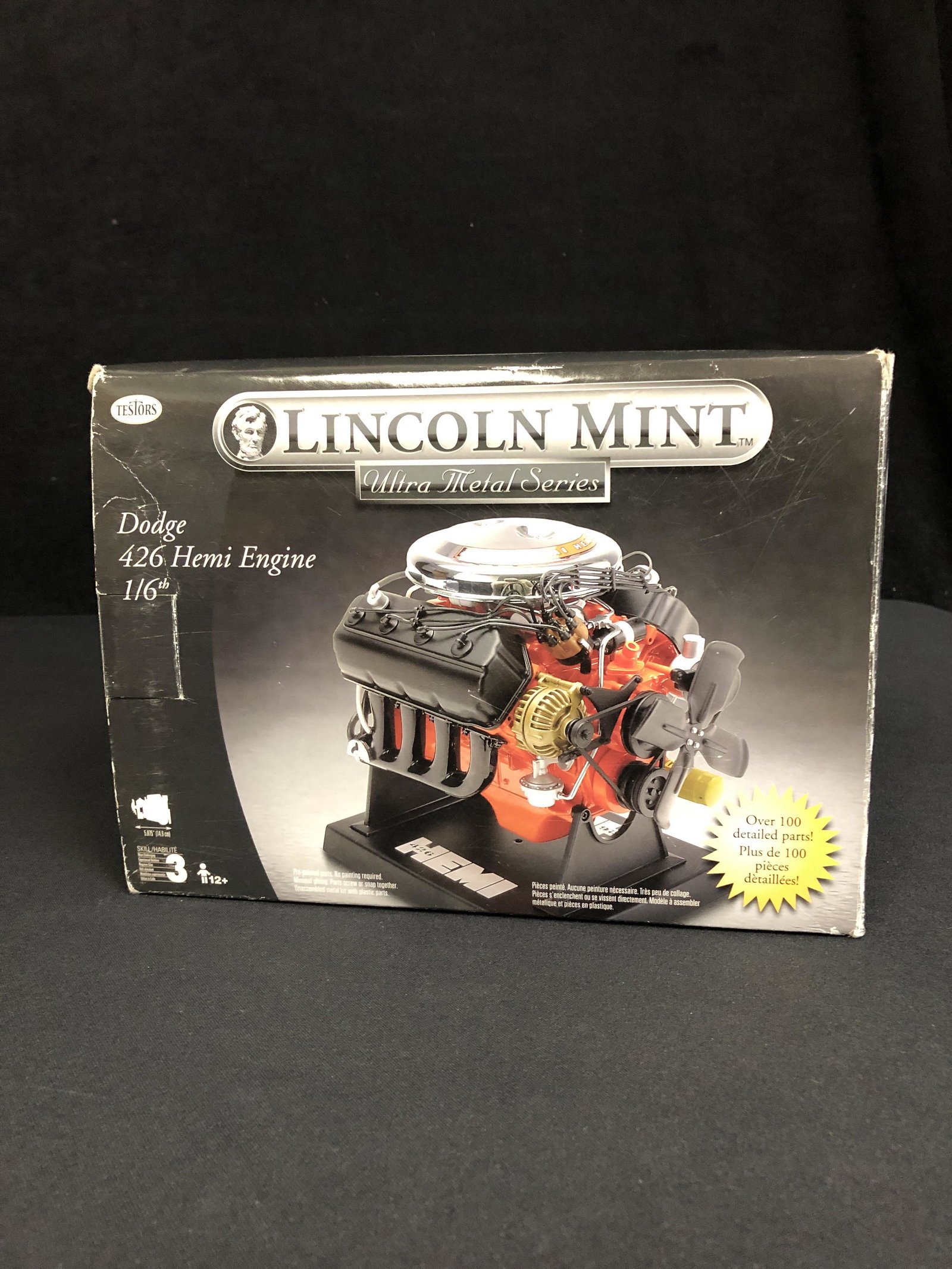 1/6th DODGE 426 HEMI ENGINE ULTRA METAL SERIES MODEL KIT: 1/6th DODGE 426 HEMI ENGINE ULTRA METAL SERIES MODEL KIT