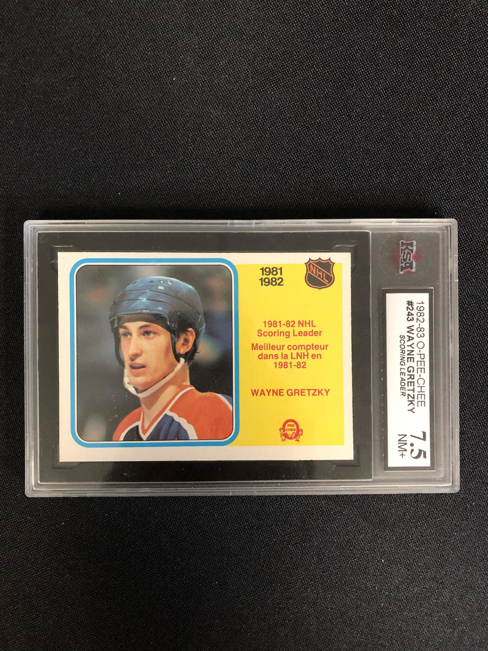 1982-83 OPC WAYNE GRETZKY (KSA 7.5) (1 of 2)