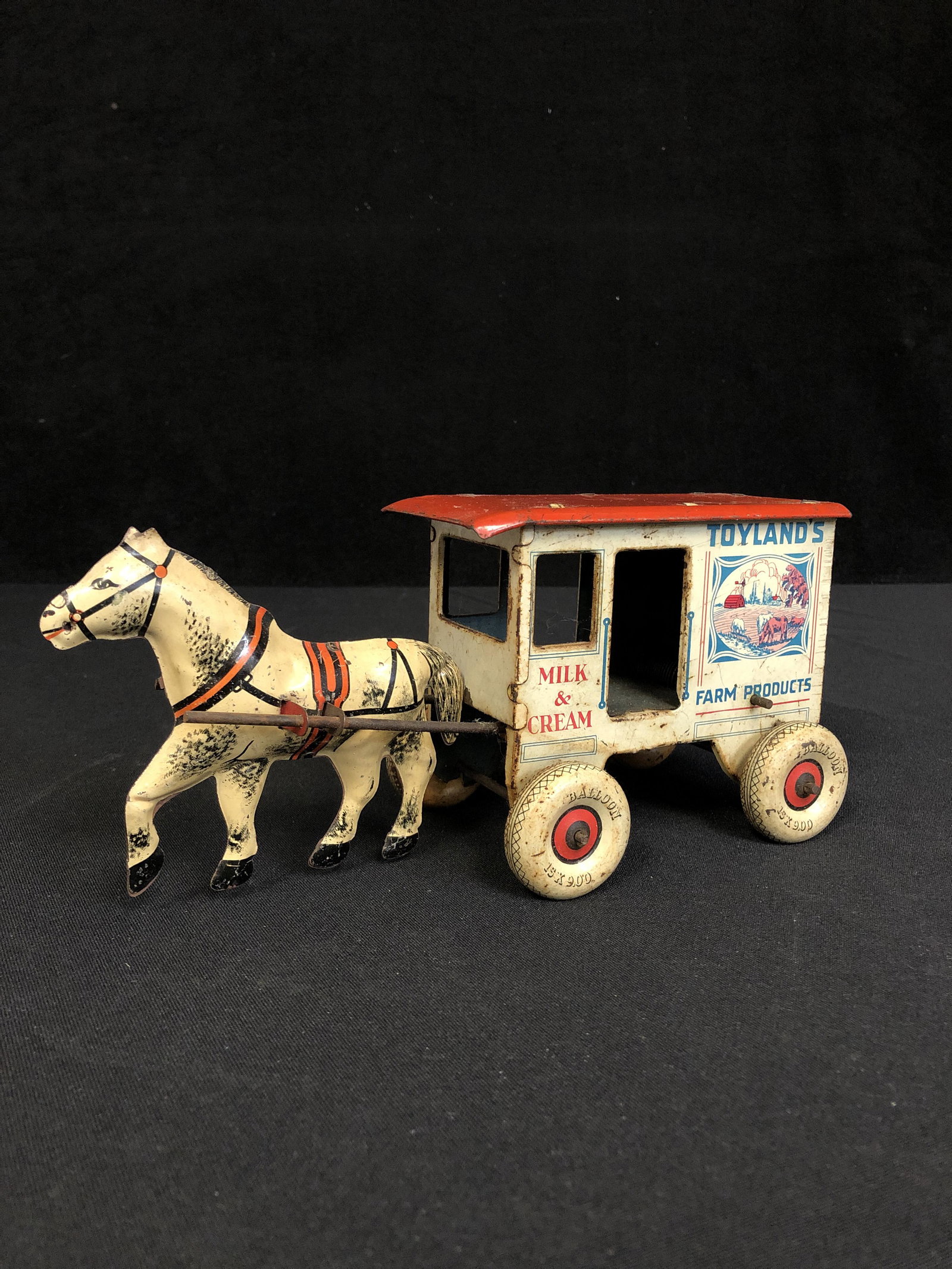 1930'S VINTAGE MARX TIN TOY WIND UP WORKS GREAT: 1930'S VINTAGE MARX TIN TOY WIND UP WORKS GREAT