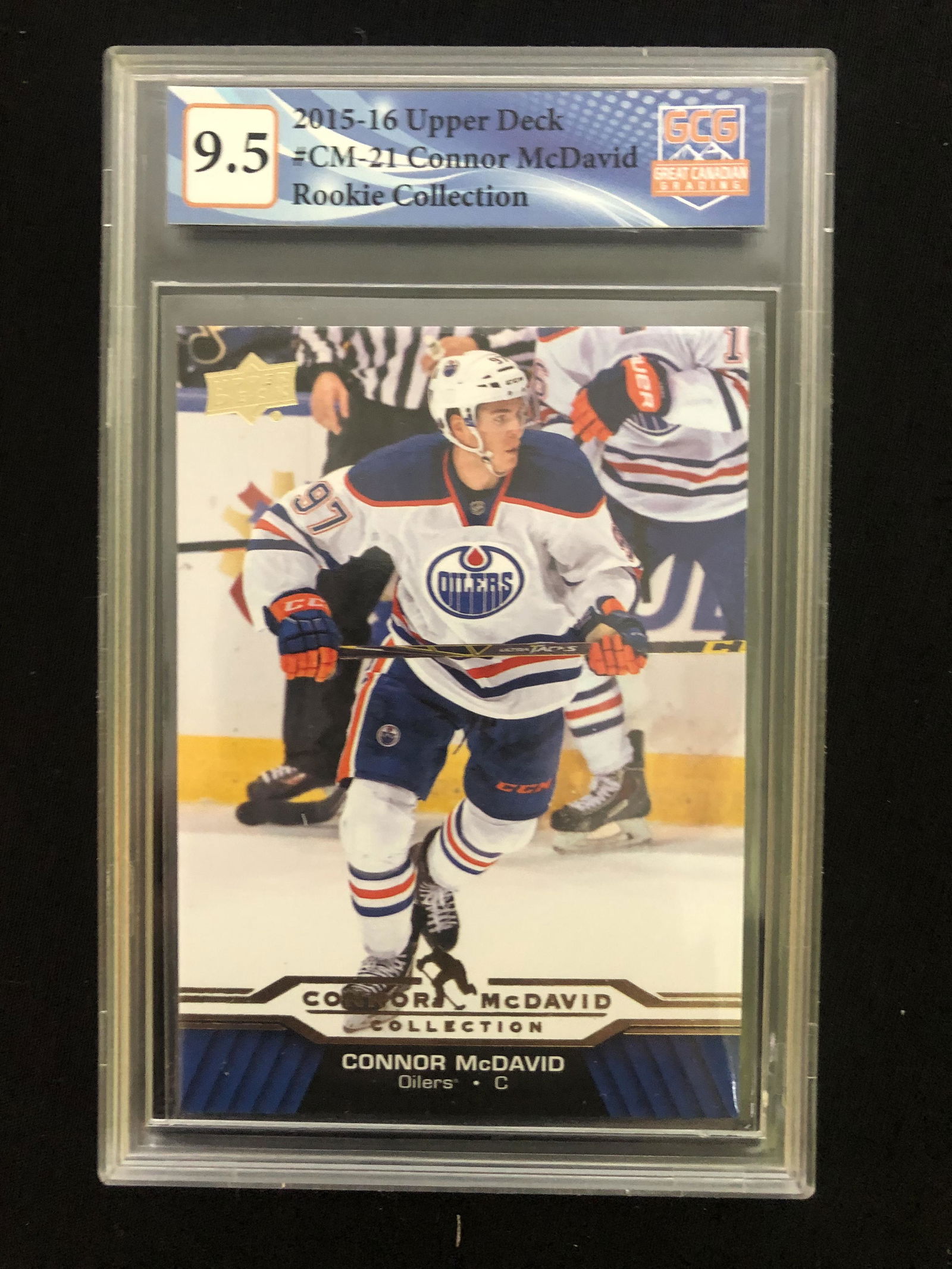 2015-16 UPPER DECK CONNOR MCDAVID ROOKIE COLLECTION (GCG 9.5) (1 of 1)