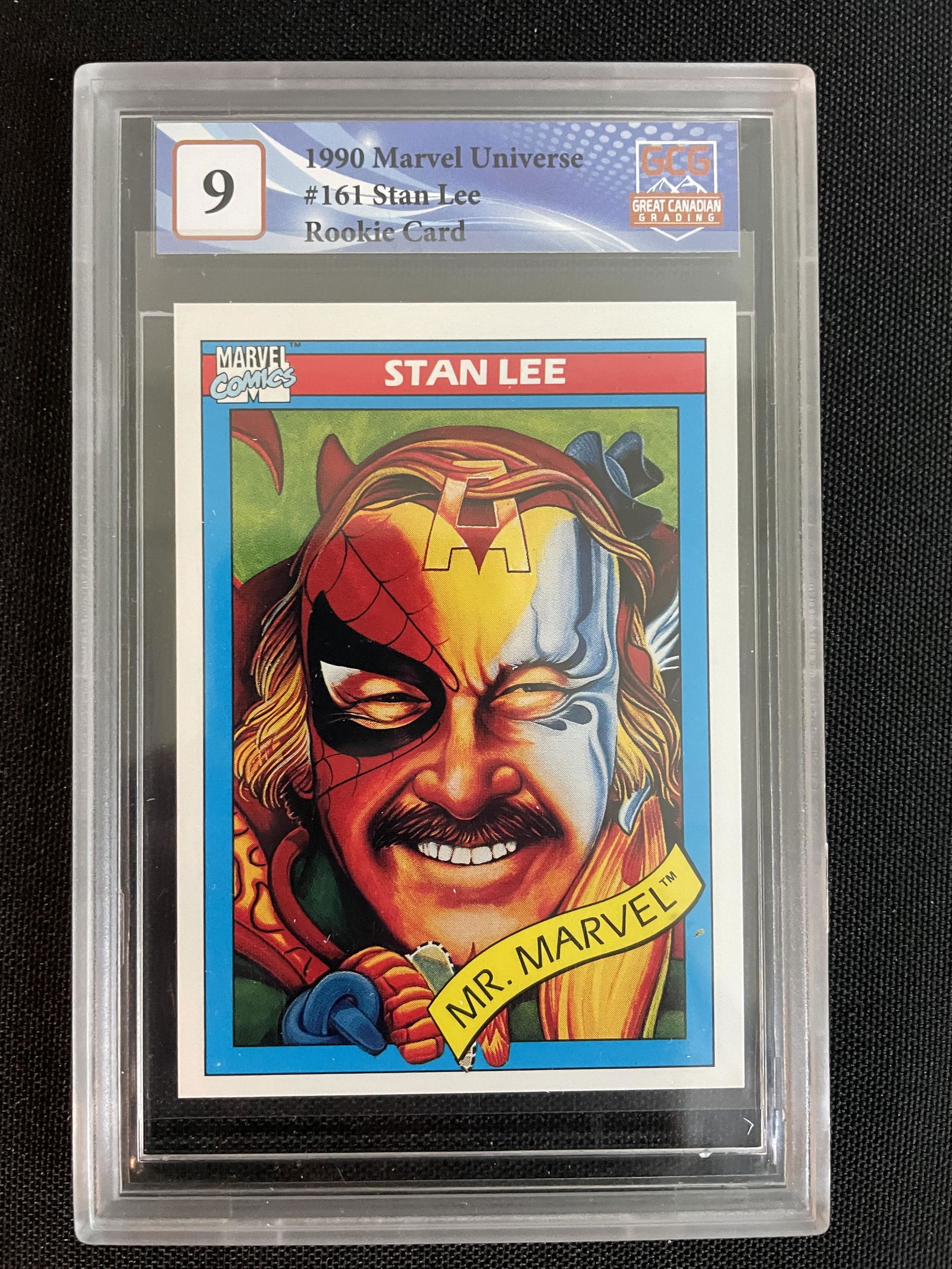 1990 MARVEL UNIVERSE NO.161 STAN LEE RC (GCG 9) (1 of 1)