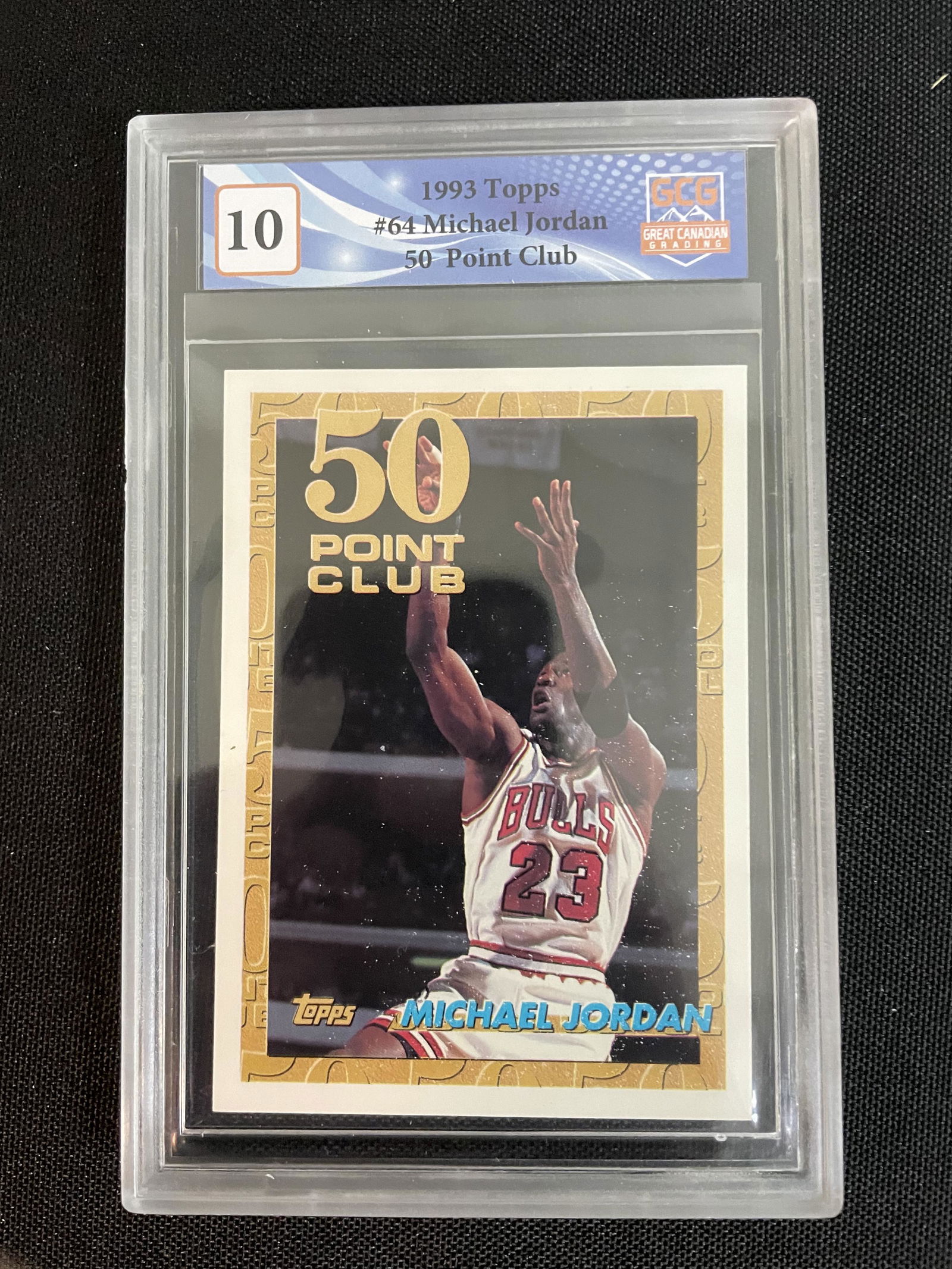 1993 TOPPS NO.64 MICHAEL JORDAN 50 POINT CLUB (GCG 10) (1 of 1)
