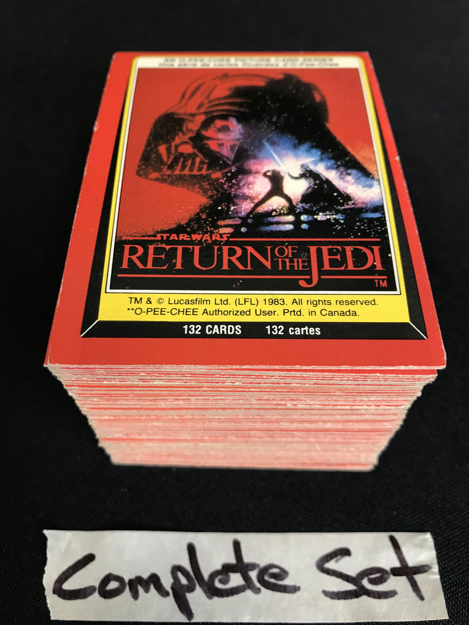 VINTAGE STAR WARS COMPLETE SET STAR WARS RETURN OF THE JEDI (1 of 2)