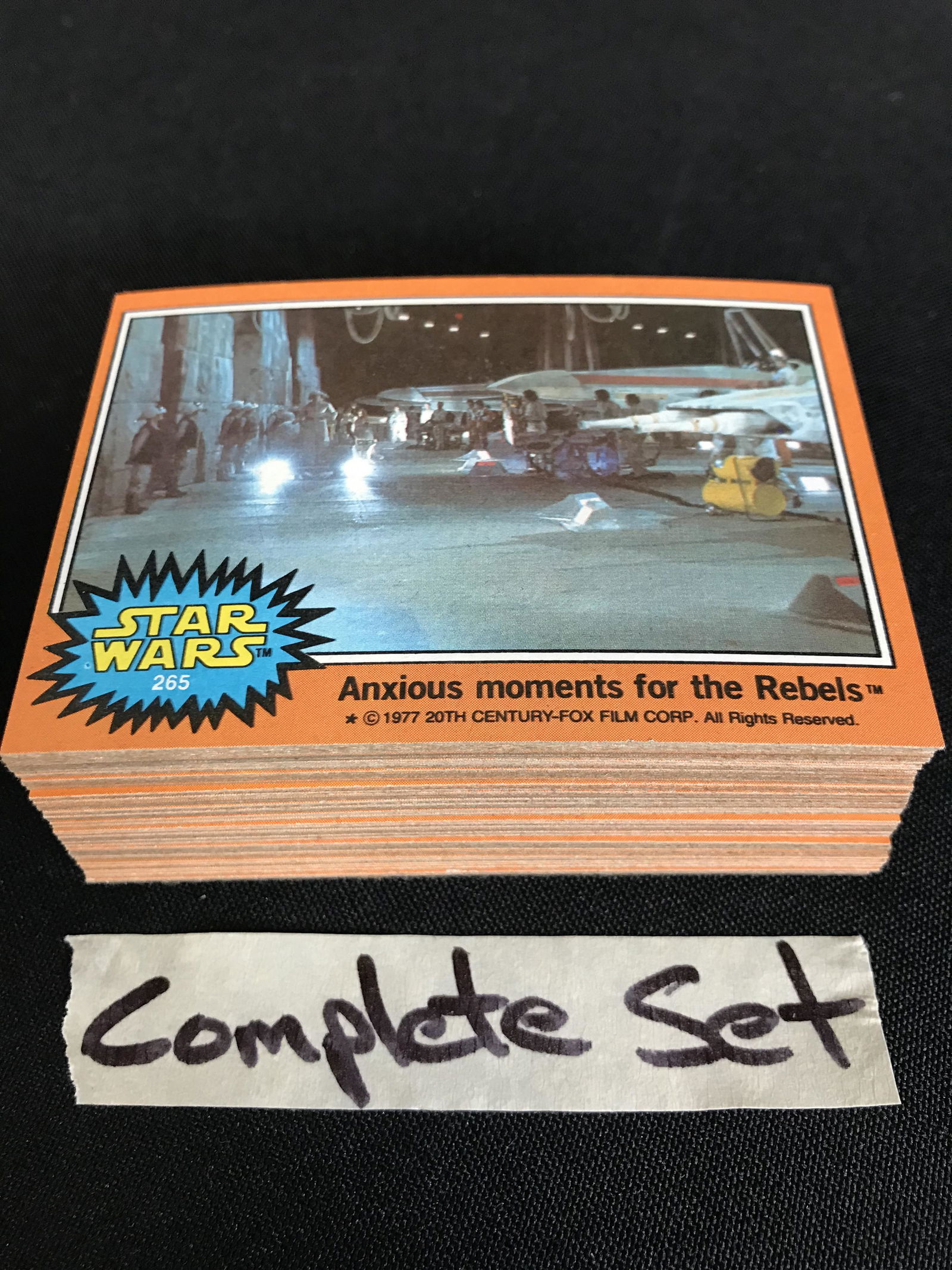 VINTAGE NON SPORTS STAR WARS COMPLETE SET (1 of 2)