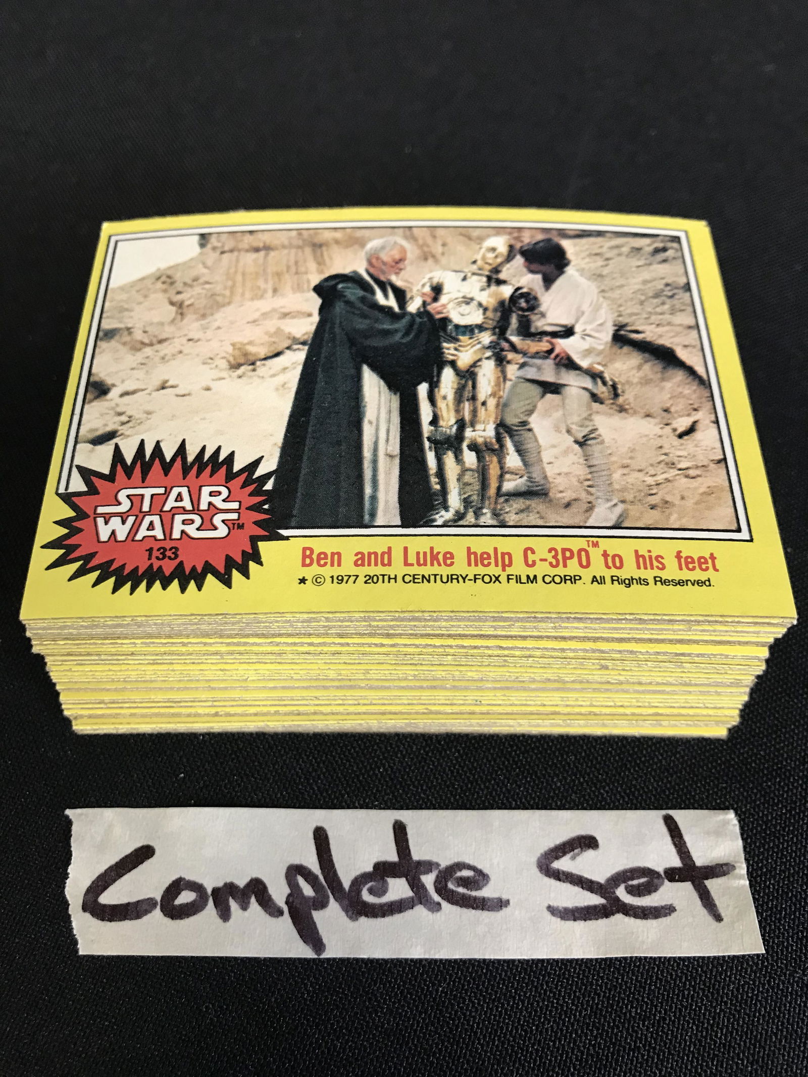 VINTAGE NON SPORTS STAR WARS COMPLETE SET (1 of 2)