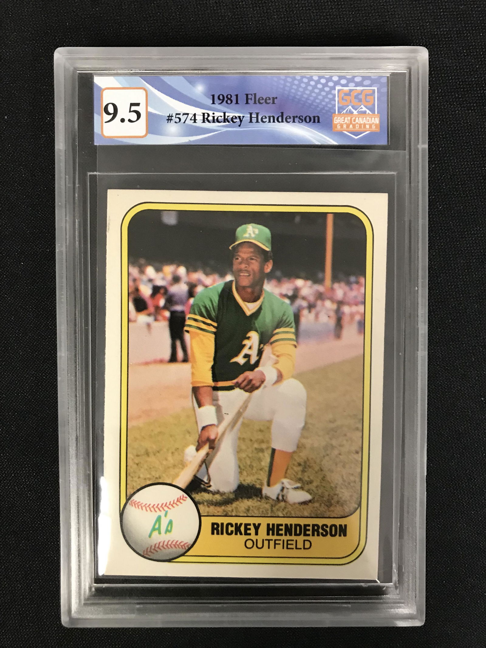 1981 FLEER NO.574 RICKEY HENDERSON (GCG 9.5) (1 of 2)