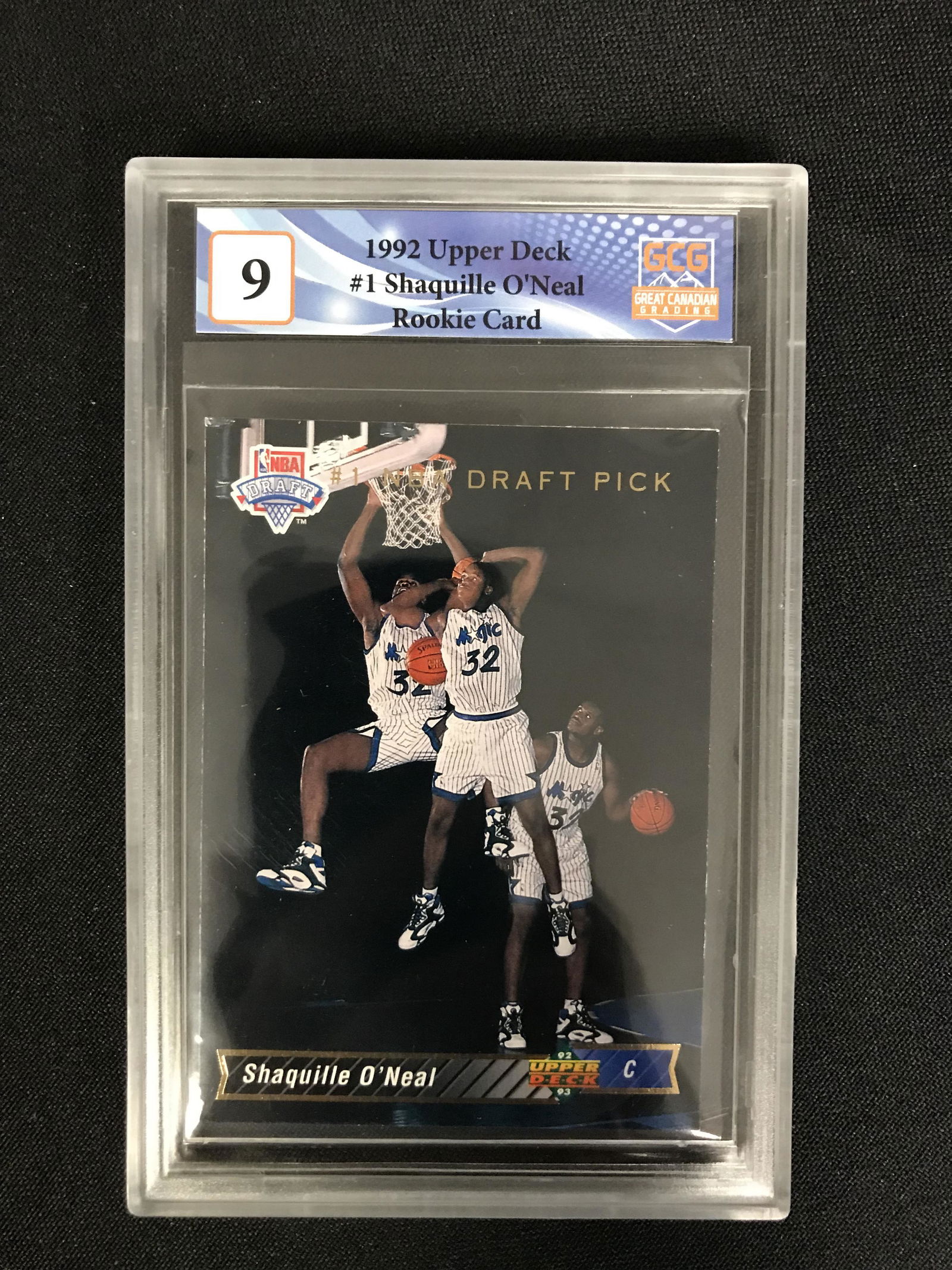 1992 UPPER DECK NO.1 SHAQUILLE O'NEAL RC (GCG 9) (1 of 2)