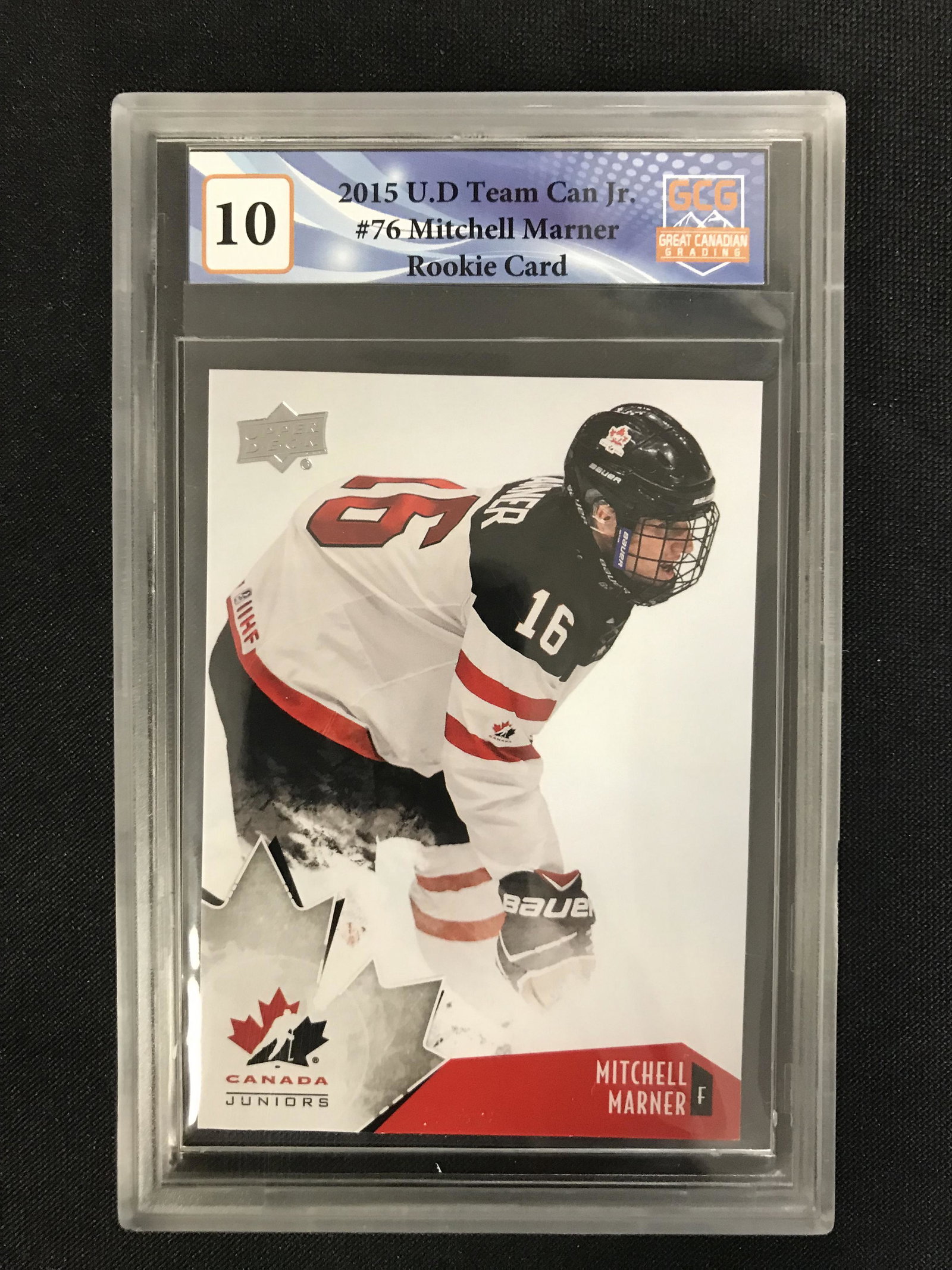 2015 U.D TEAM CANADA JUNIORS NO.76 MITCHELL MARNER RC (GCG 10): 2015 U.D TEAM CANADA JUNIORS NO.76 MITCHELL MARNER RC (GCG 10)
