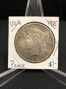 1925 US MORGAN SILVER DOLLAR: 1925 US MORGAN SILVER DOLLAR